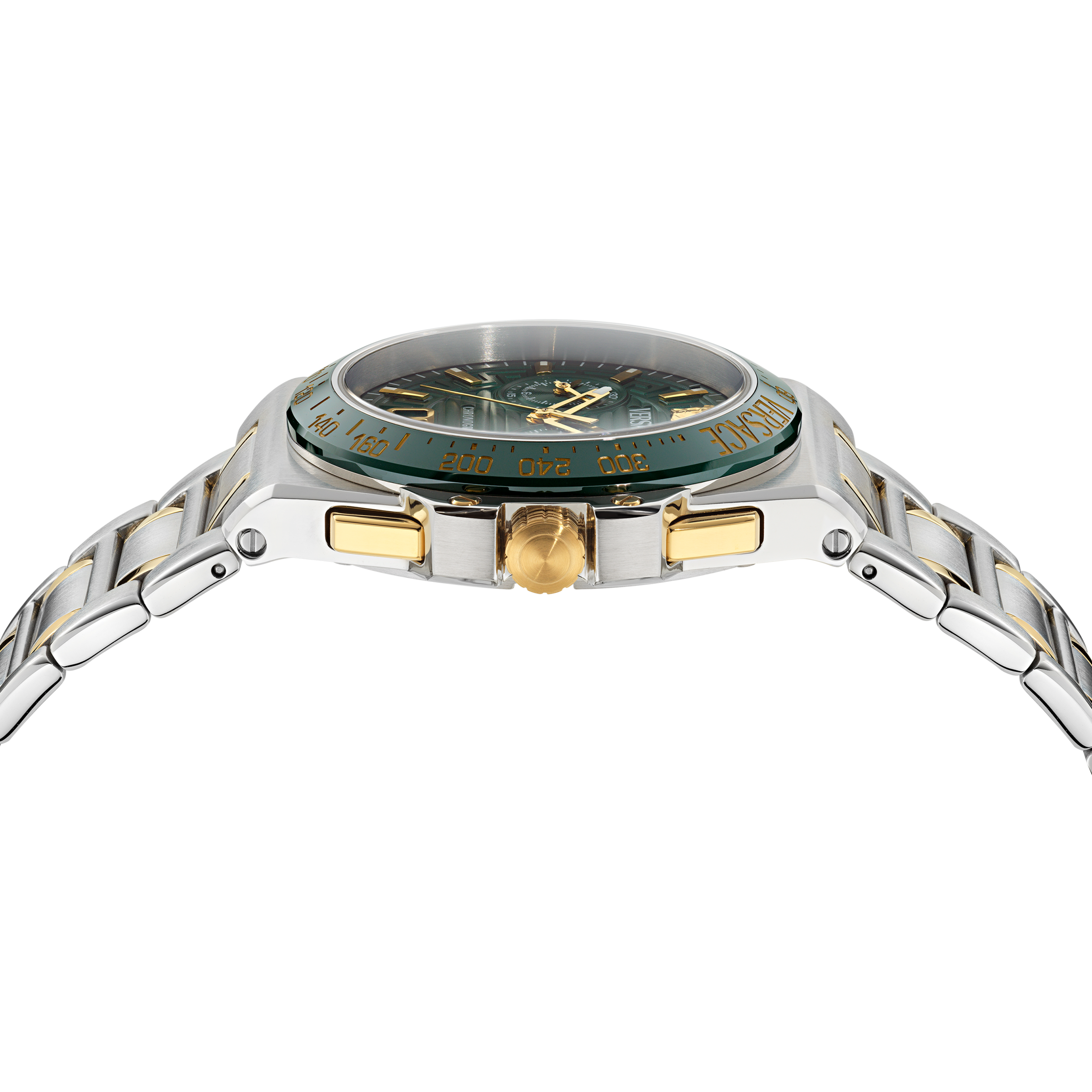 Versace Chronograph »GRECA REACTION« Quarzuhr, Armbanduhr, Herrenuhr, Swiss Made, Edelstahlarmband, analog