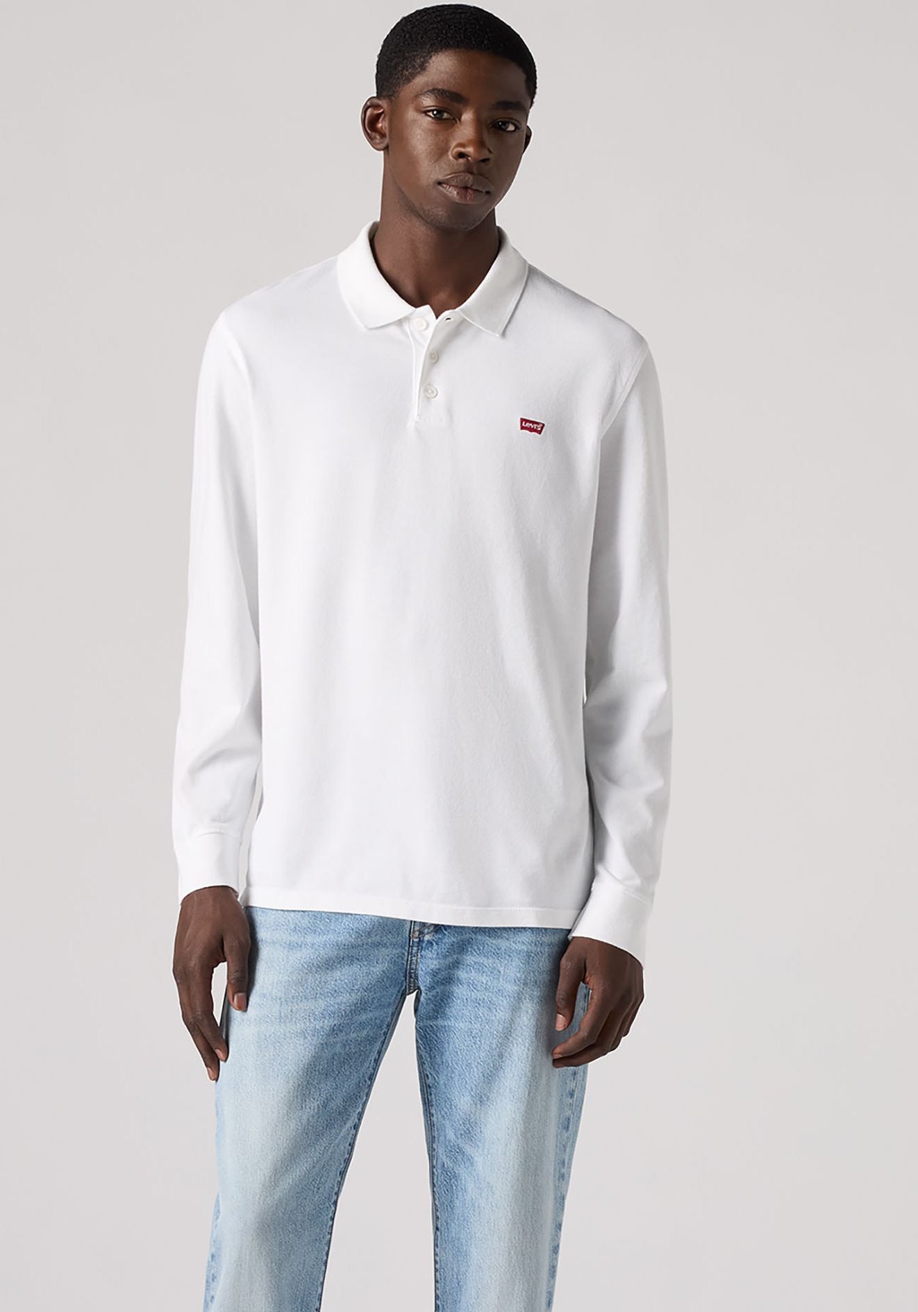 Levi's® Langarm-Poloshirt »LS HM POLO« Polokragenverschluss in 3-Knopf-Form