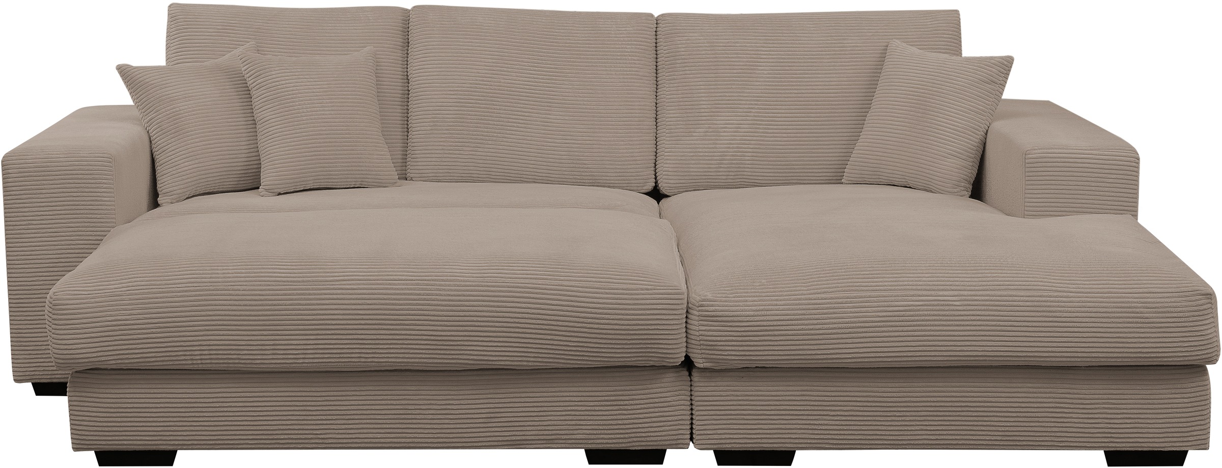 WERK2 Polstergarnitur "Eden L-Form + Hocker. Mega Couch Breite 286cm, Cord" günstig online kaufen