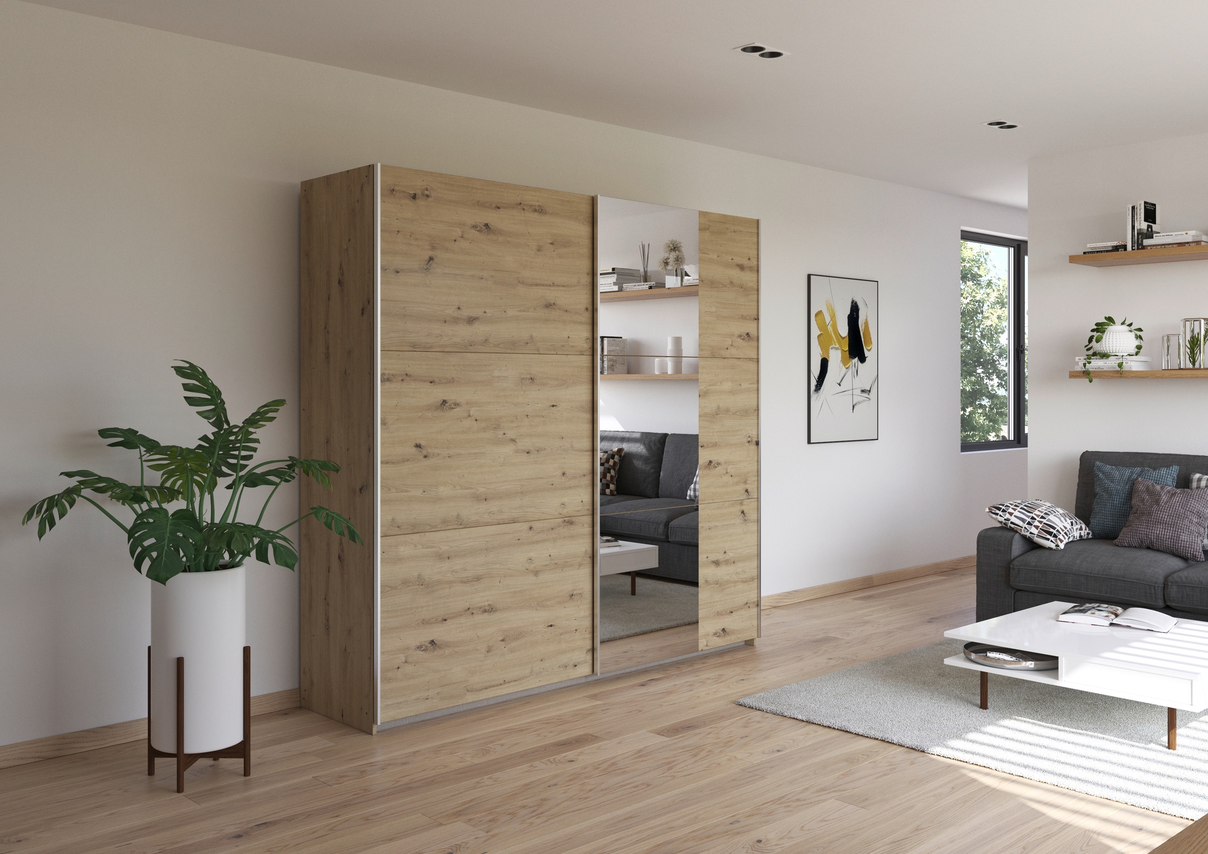 rauch Schwebetürenschrank "Kleiderschrank Schrank Breiten 131/175/218/261 c günstig online kaufen