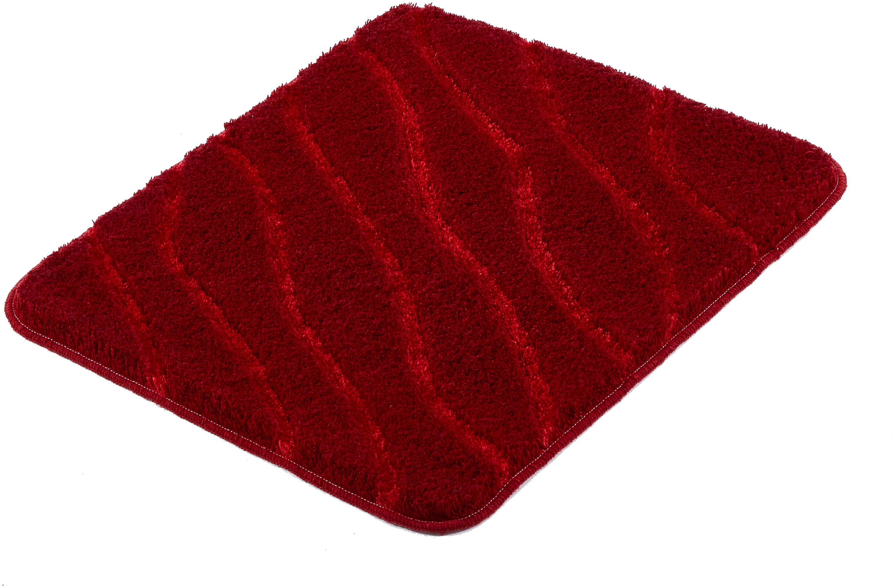 Kleine Wolke Badematte "Tram, Badvorleger, Badezimmer Teppich" Höhe 20 mm rutschhemmend beschichtet fußbodenheizungsgeeignet Badteppich, modernes Wellen Design, Hoch-Tief Effekt
