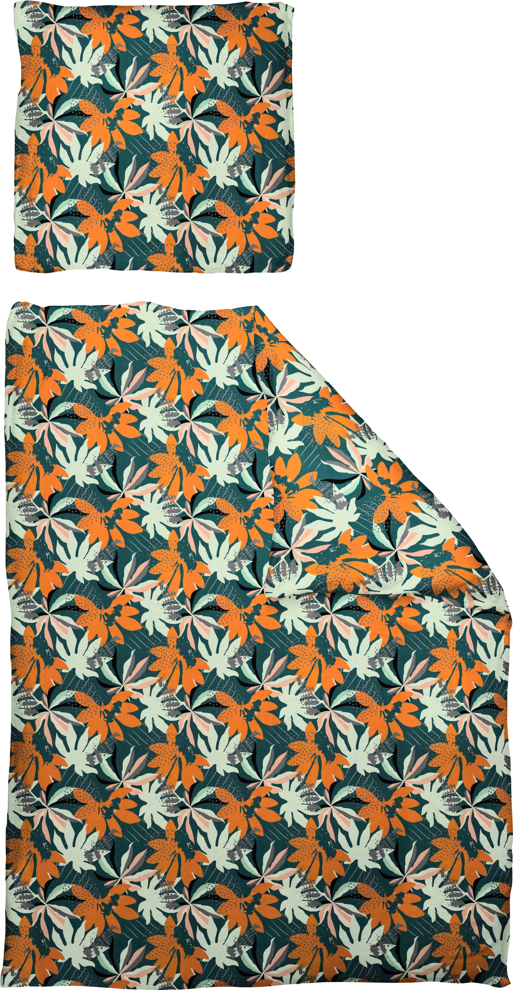 Adam Bettwäsche "Jungle" 2 Stk. aus 100 % Bio-Baumwolle, 2 teilig - Bettwäs günstig online kaufen