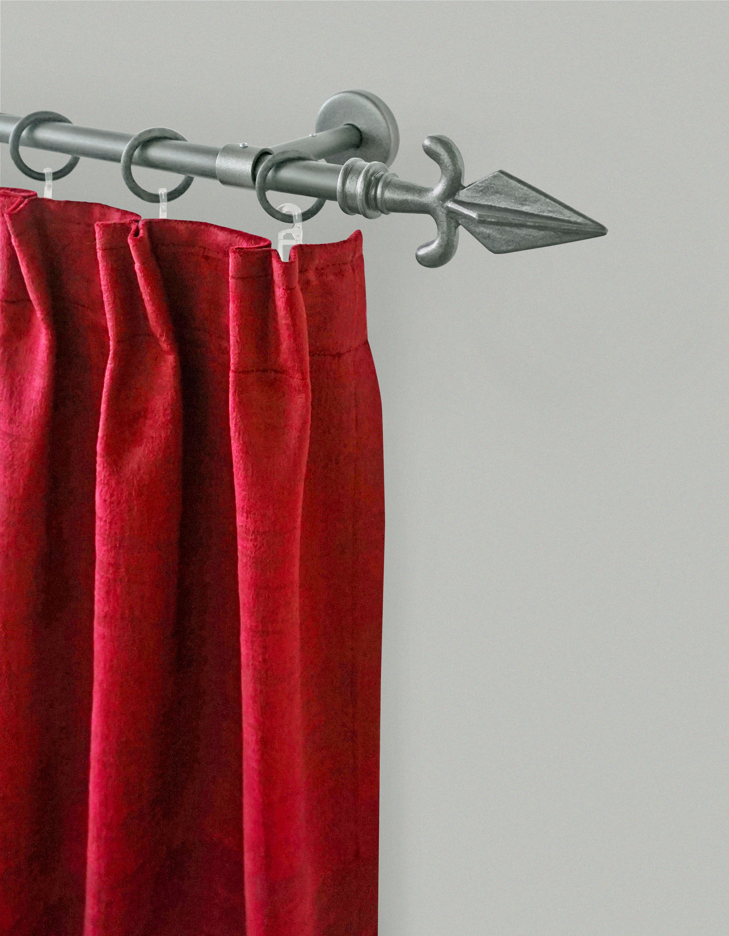 GARESA Gardinenstange "RUSTIKA" Ø 16 mm 1 läufig-läufig Wunschmaßlänge rust günstig online kaufen