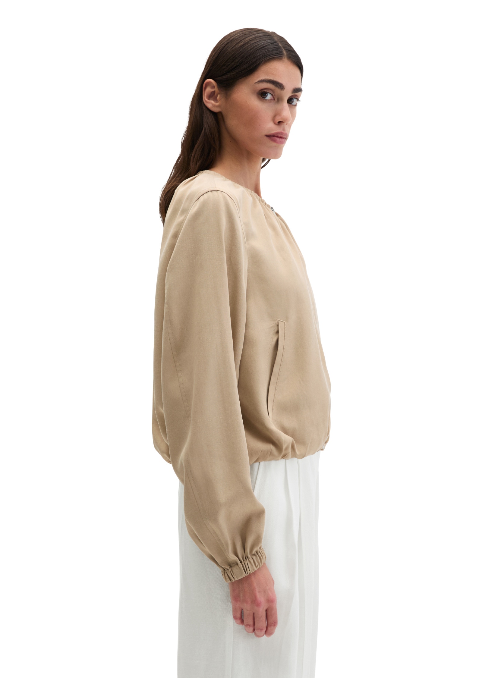 Marc O'Polo Kurzjacke »aus TENCEL™ Lyocell« ohne Kapuze