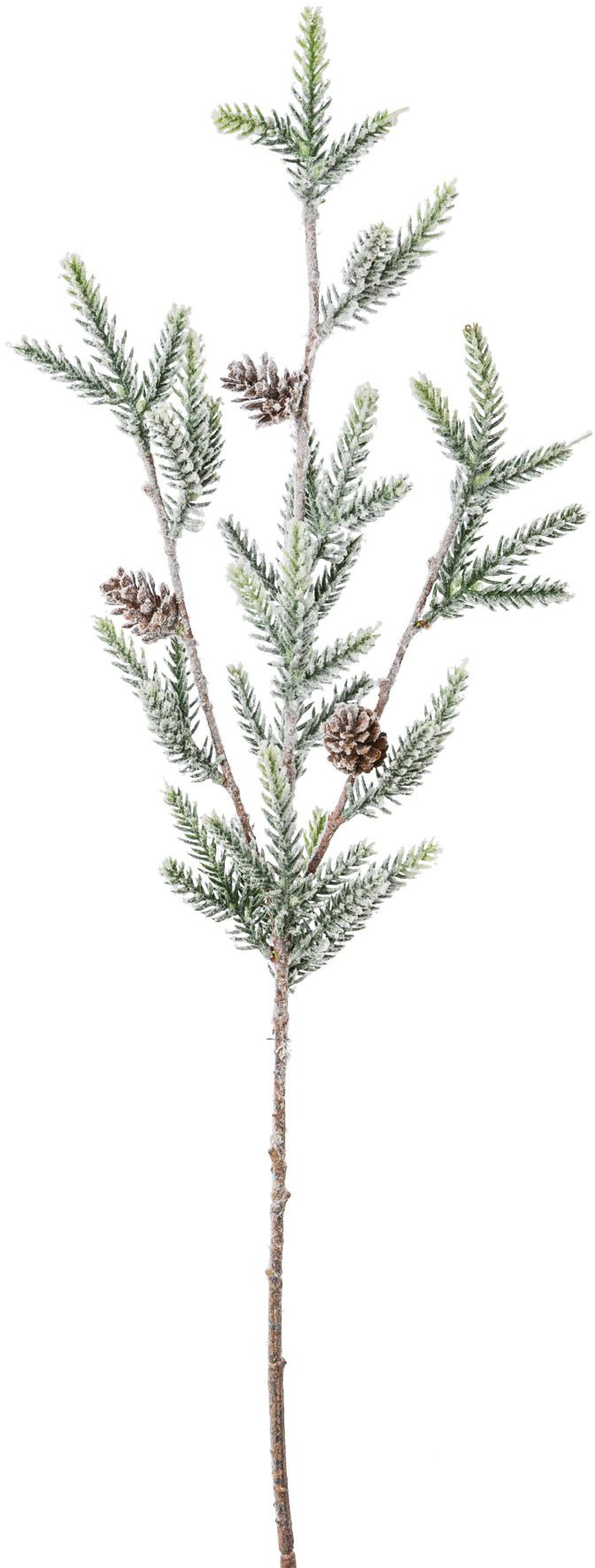 Creativ green Winterliche Kunstpflanze "Weihnachtsdeko" Minifichtenzweig in günstig online kaufen