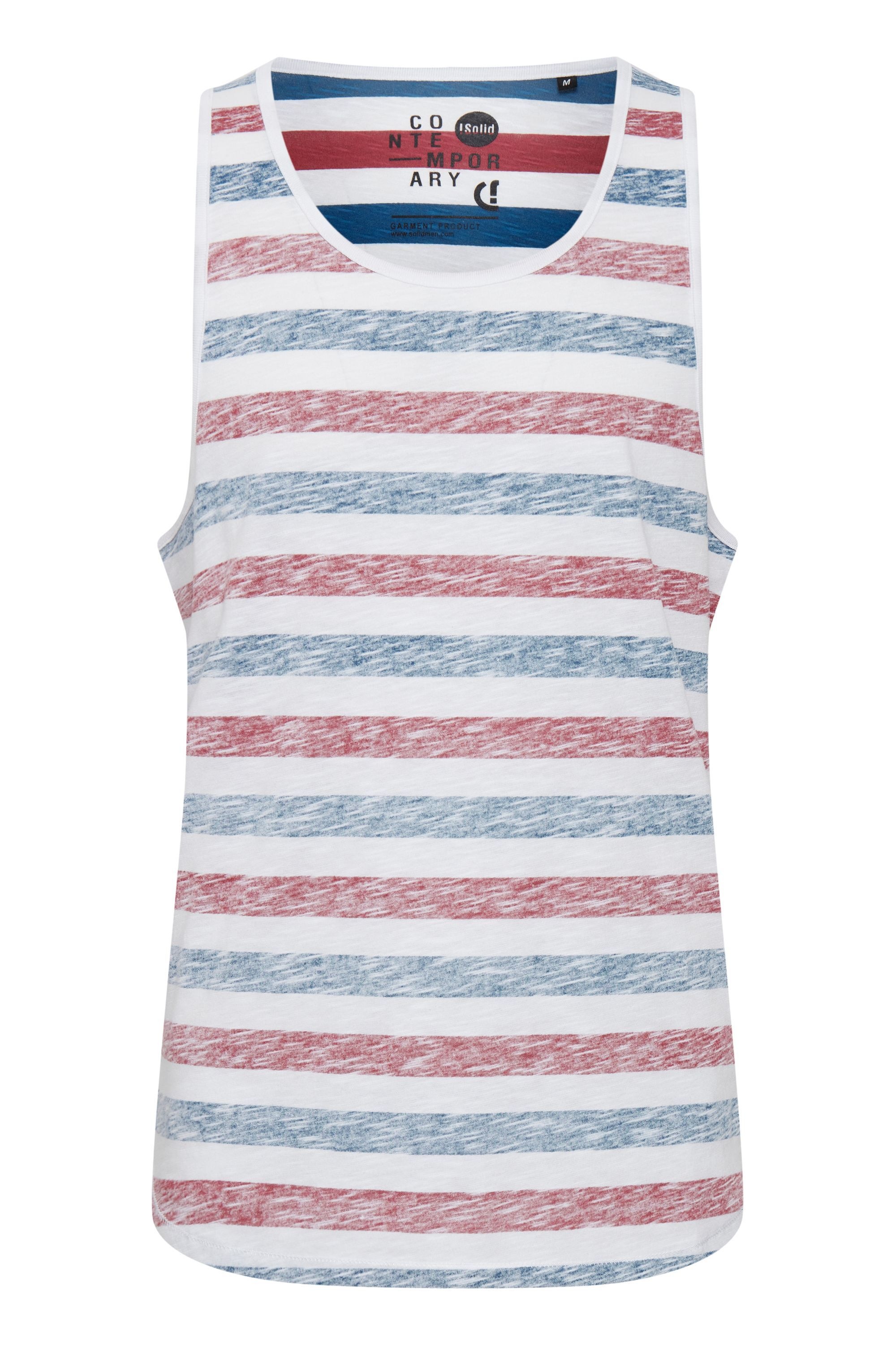 SOLID Herren Longtop "Tanktop SDMende", blau, Gr. XL, Obermaterial: 60% Baumwolle CO. 40% Polyester PES., Tops