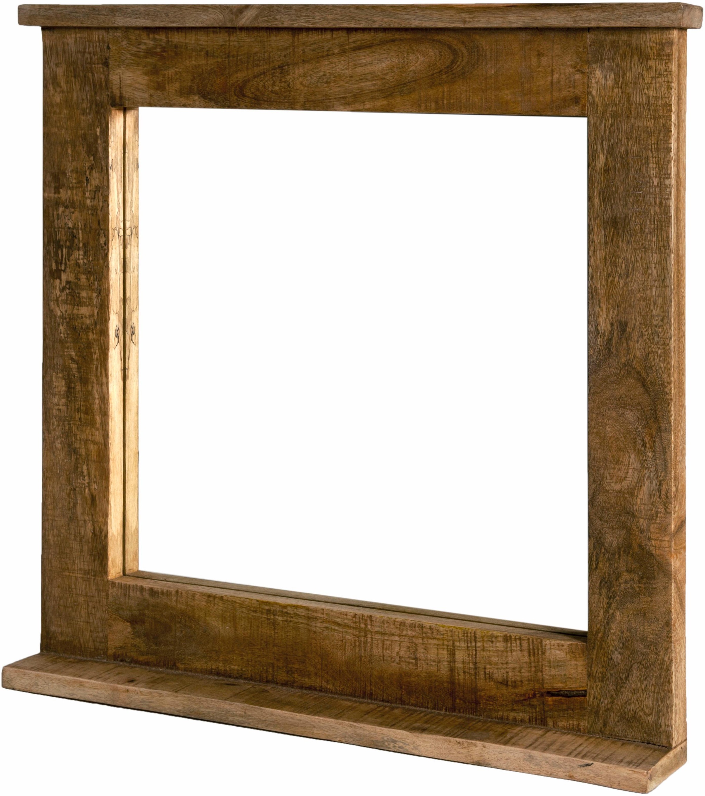 SIT Spiegel "Frigo" Mangoholz im Antik-Look, mit Ablage, Shabby Chic, Vinta günstig online kaufen