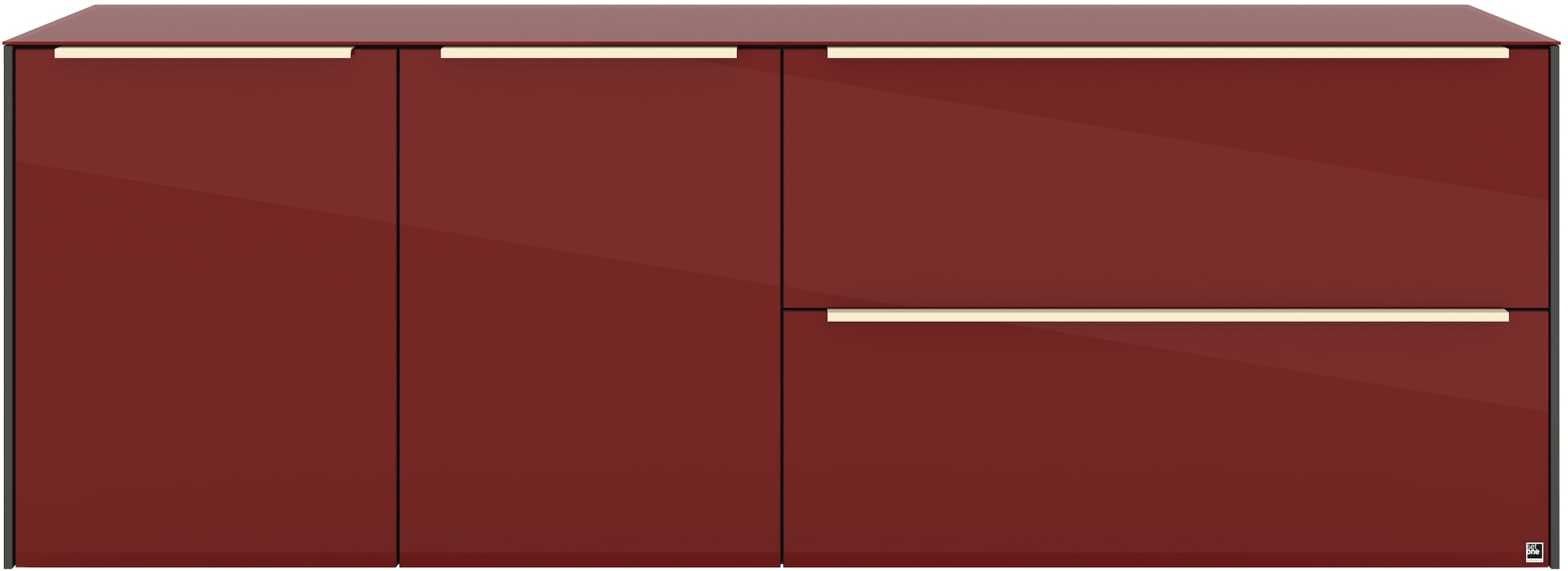 set one by Musterring Lowboard »Reno« 1 Stk. tlg. Mit Gleitern und in verschiedenen Farben erhältlich