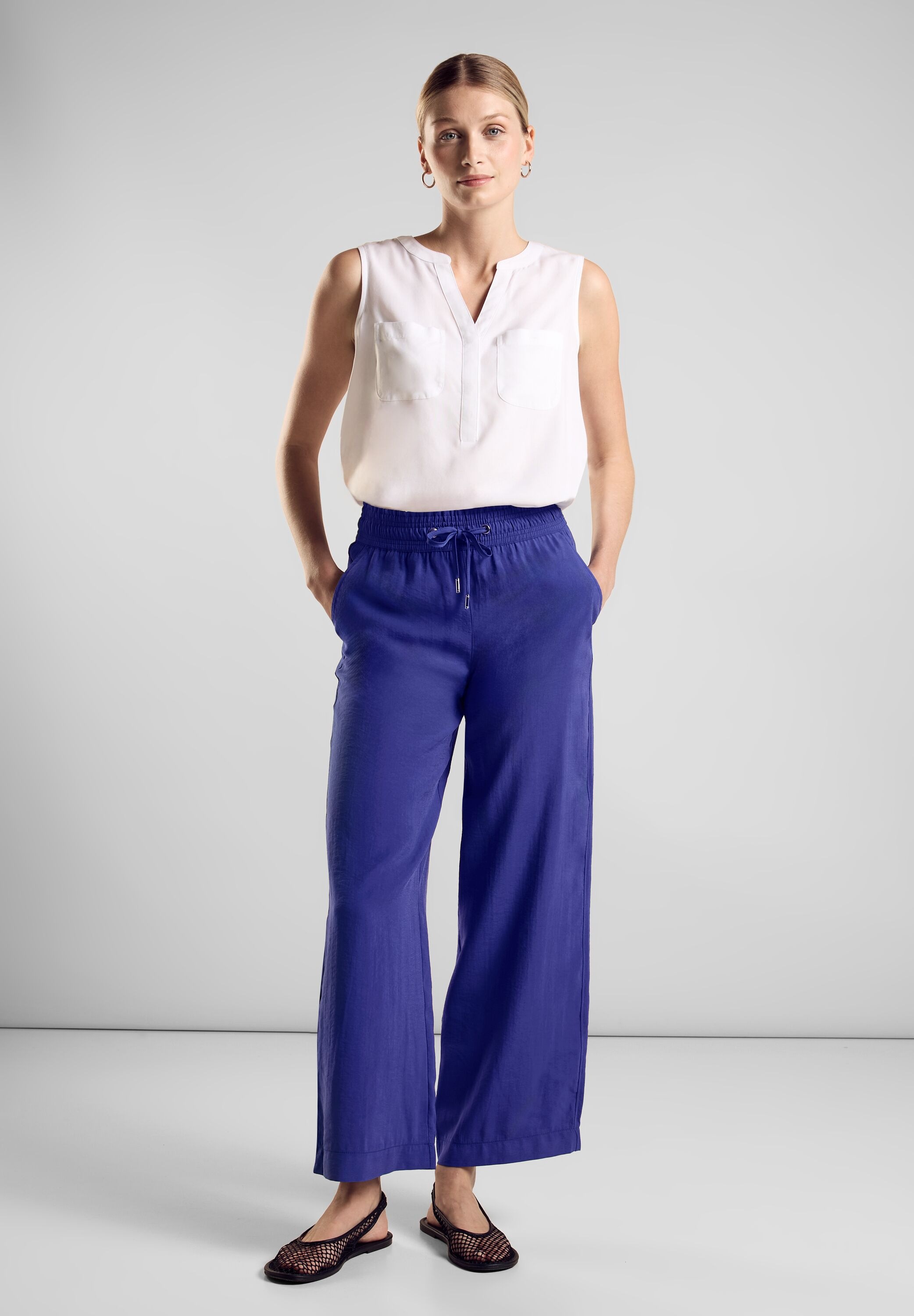 STREET ONE Stoffhose, High Waist