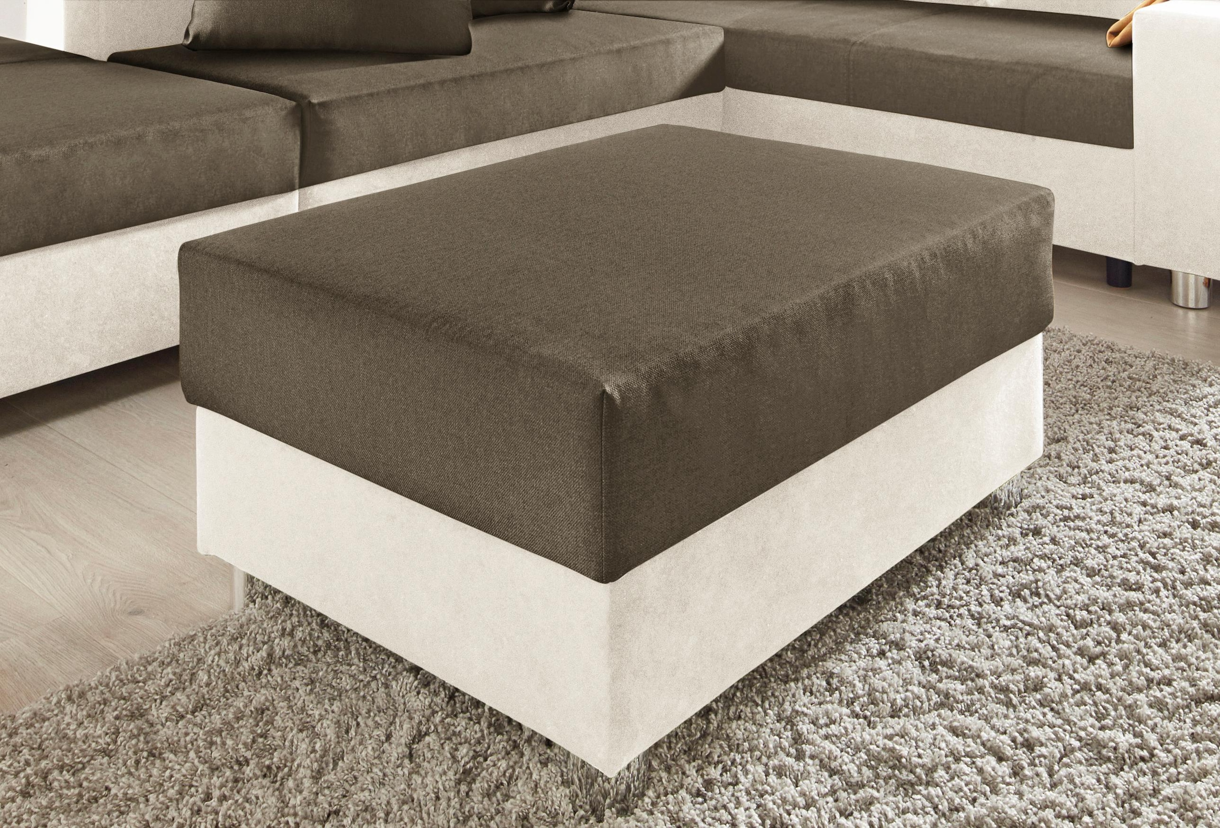 COLLECTION AB Hocker "Paris, B: 92 cm" mit Federkern