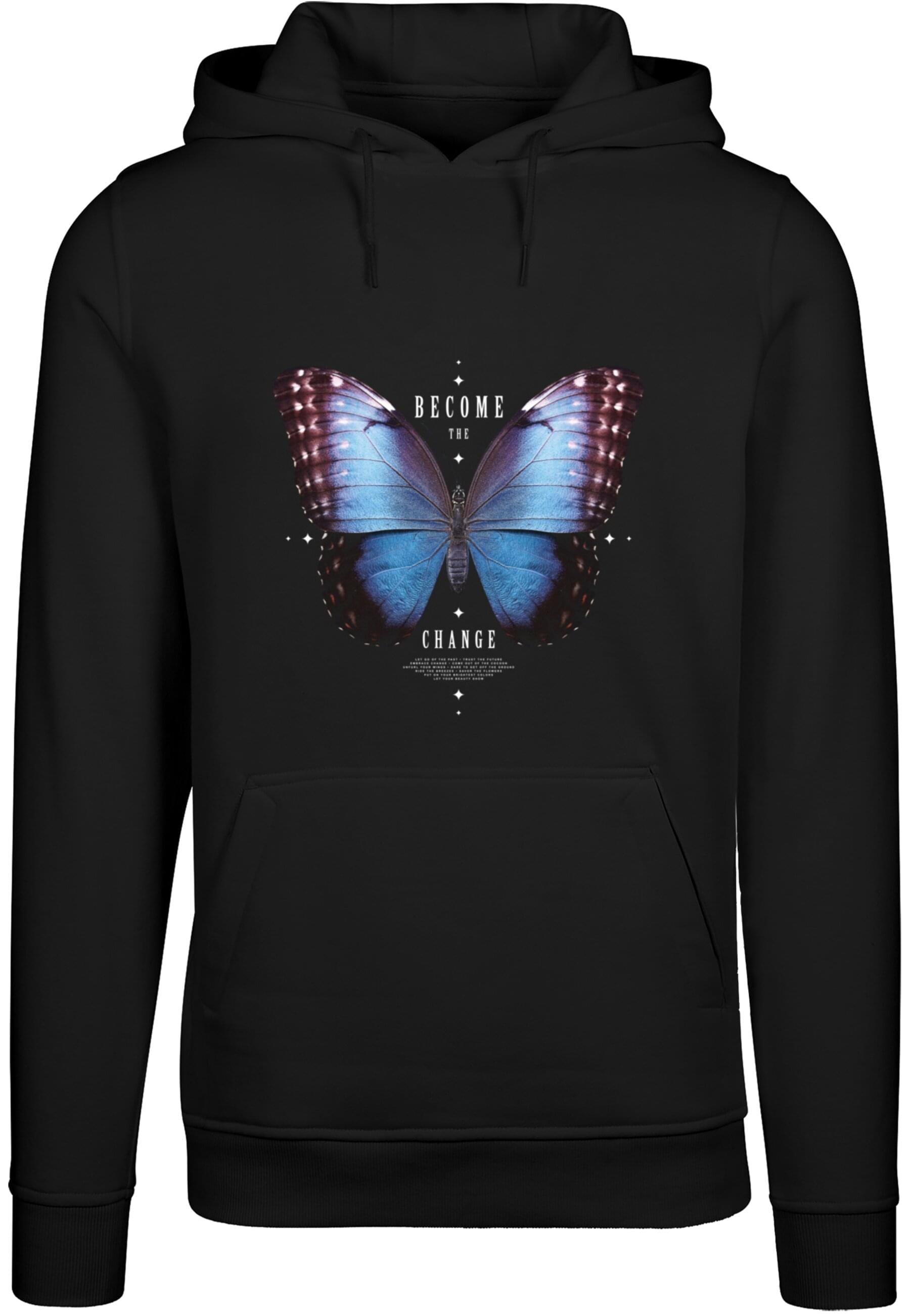 MisterTee Kapuzensweatshirt "MisterTee Herren Become The Change Butterfly H günstig online kaufen