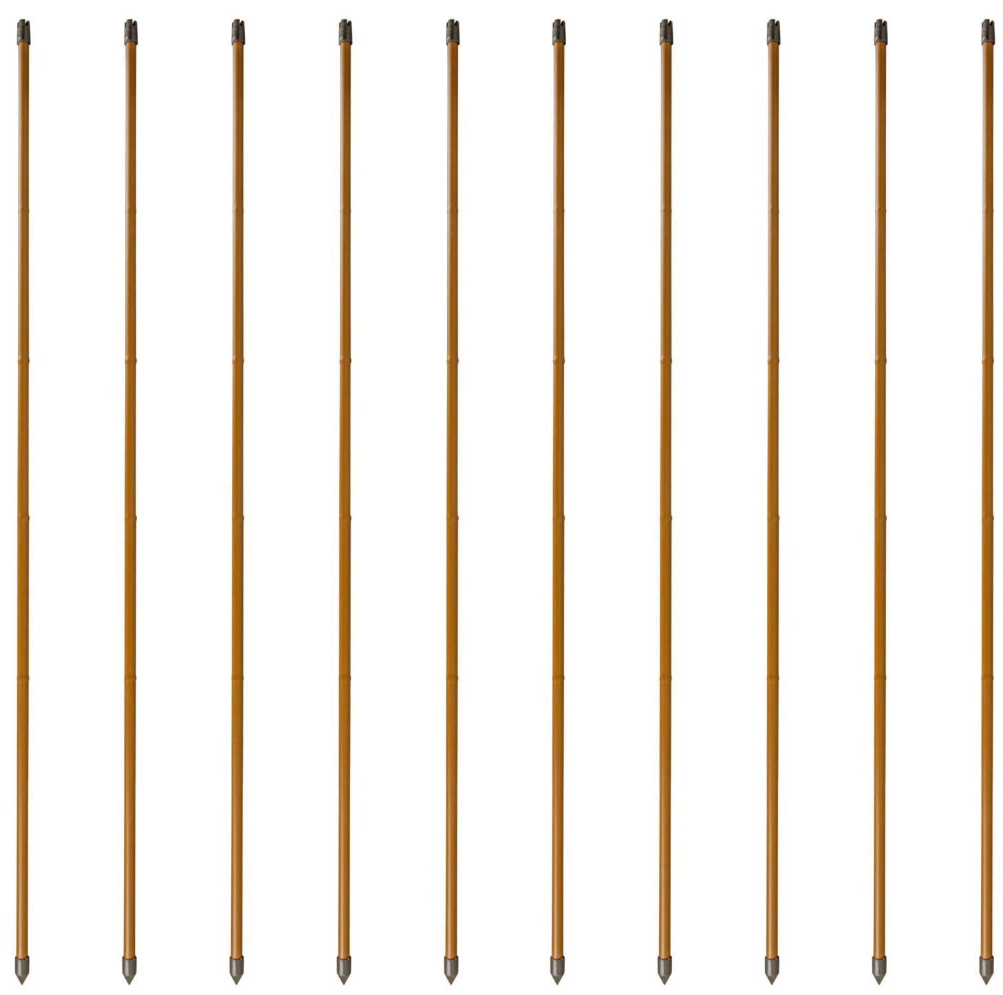 Windhager Rankhilfe, (Set, 10 St.), Stahlpflanzstäbe in Bambusoptik, H: 150 cm