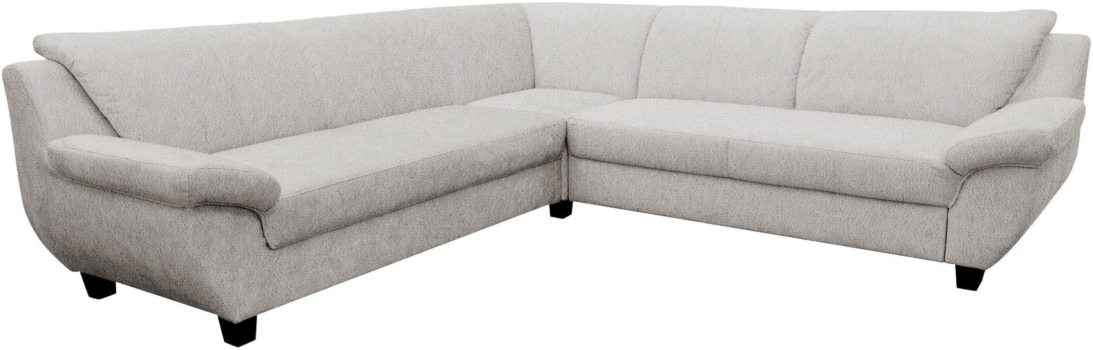 OTTO home Ecksofa »Silkeborg 251 x 251 cm, formschönes Sofa mit dunklen Füßen« aus haustierfreundlichem Pet Friendly Bezug