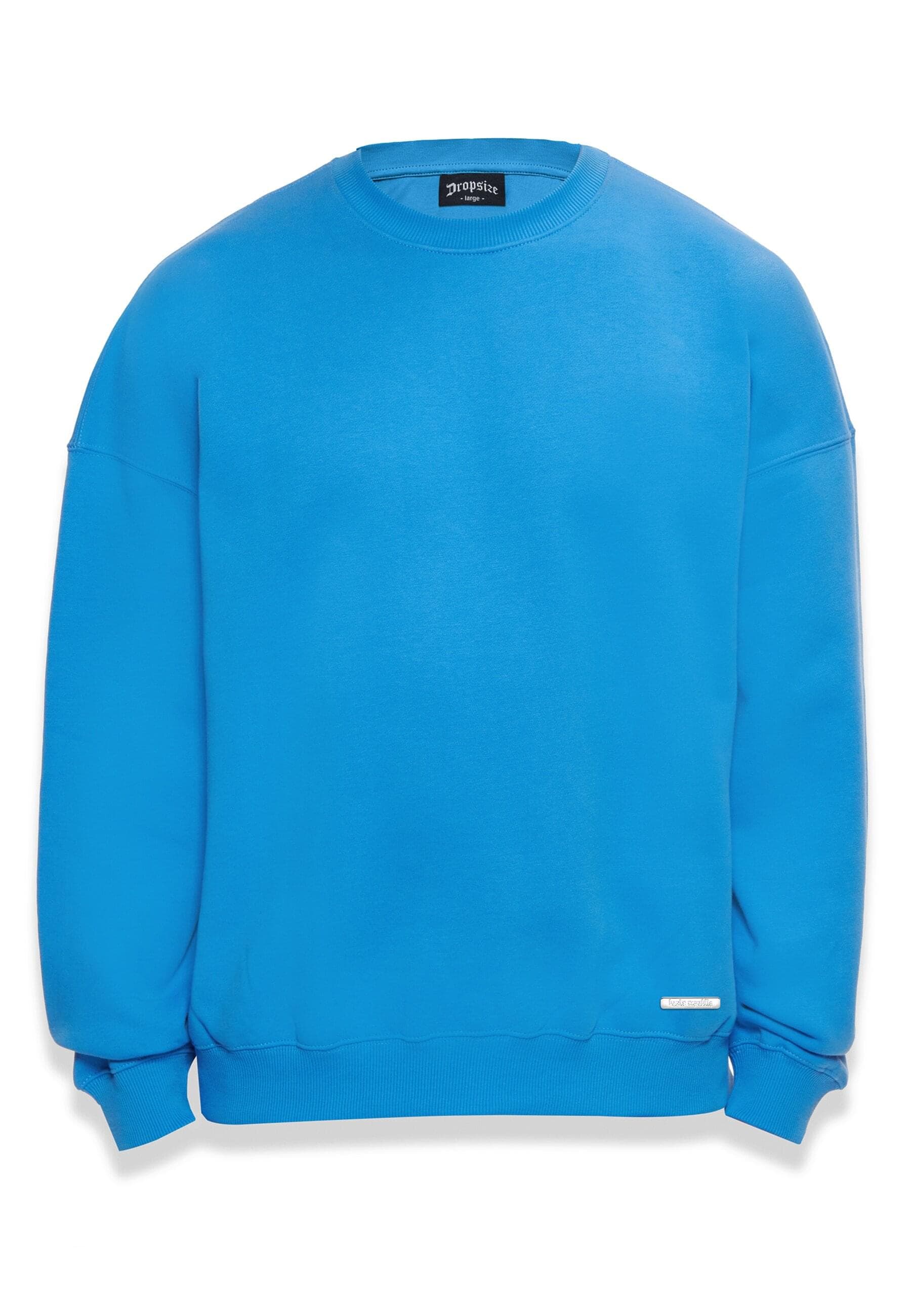 Dropsize Rundhalspullover "Dropsize Herren Bazix Republiq Super Heavy Blank günstig online kaufen