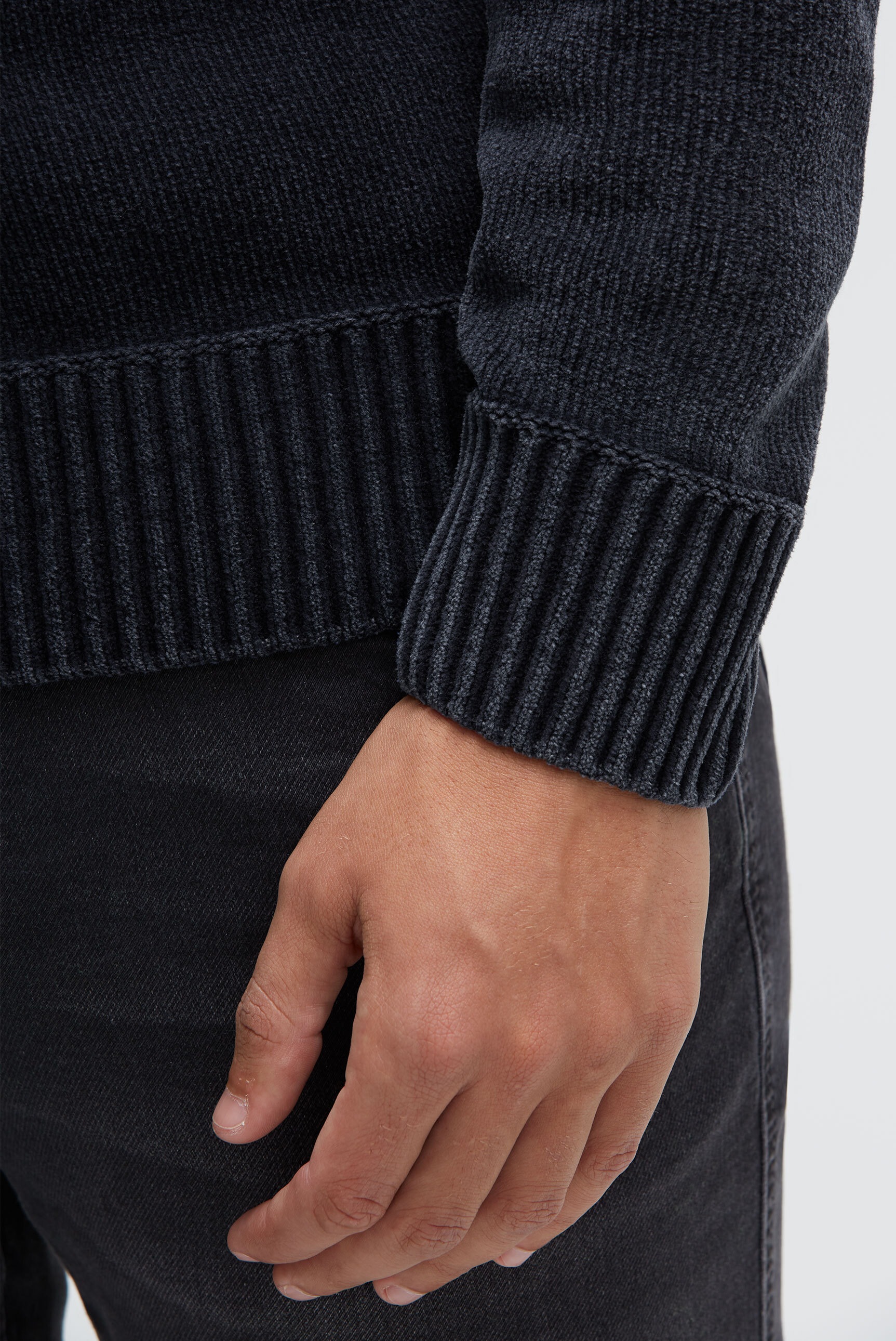 CAMP DAVID Troyer im Stone Washed Look