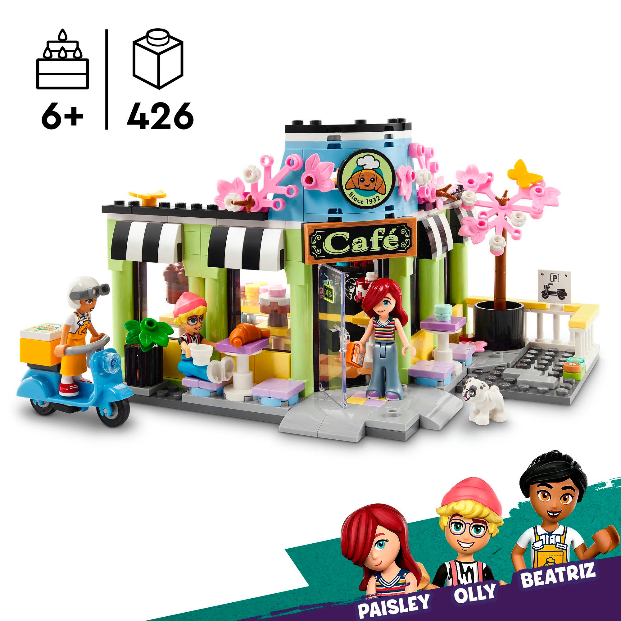 LEGO® Konstruktionsspielsteine »Heartlake City Café (42618), LEGO Friends«, (426 St.), Made in Europe