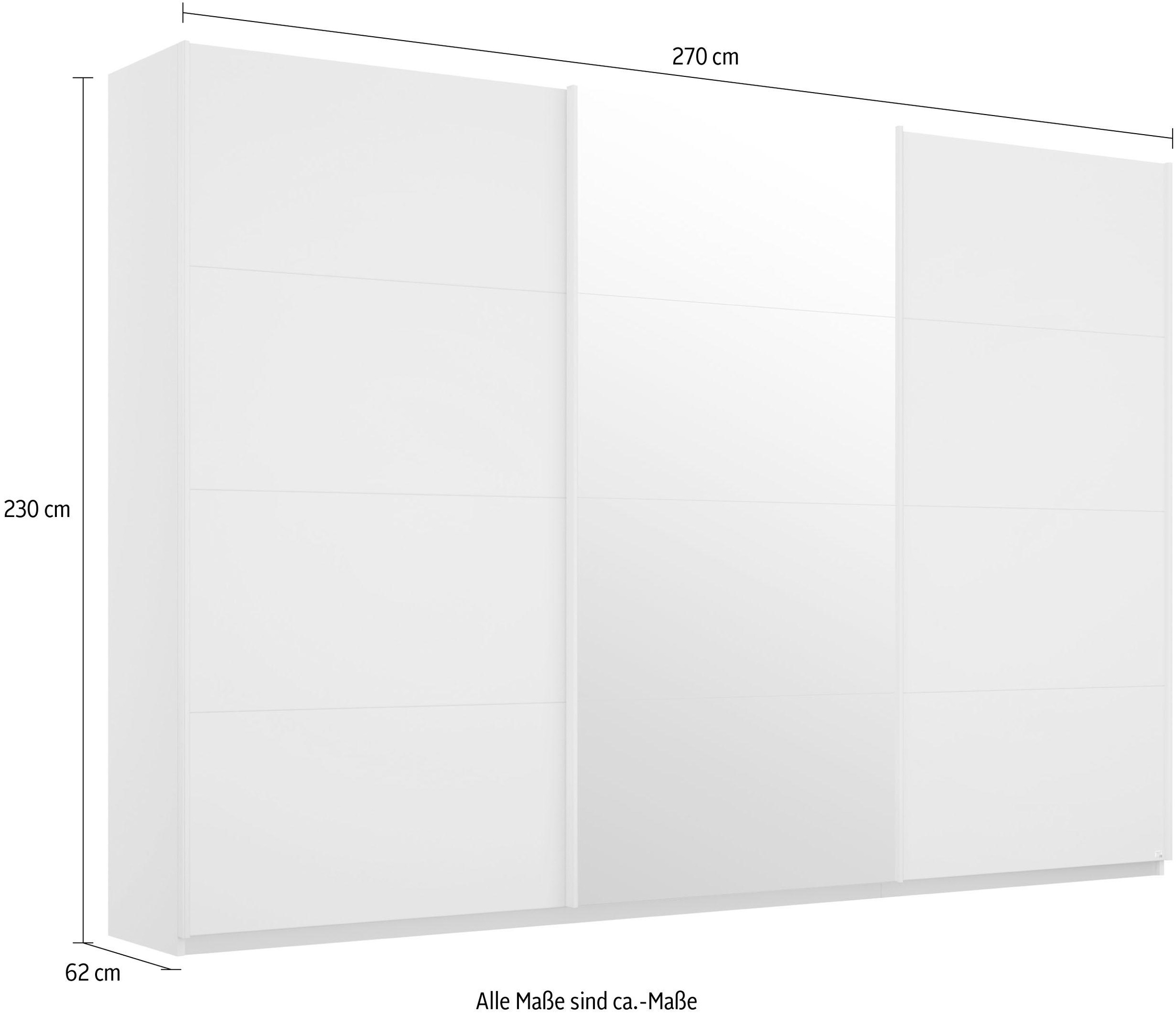 rauch Schwebetürenschrank »Kleiderschrank Schrank Garderobe Wäscheschrank BESTSELLER KEPAN«, inkl. Schubladen-Einsatz und extra Einlegeböden MADE IN GERMANY