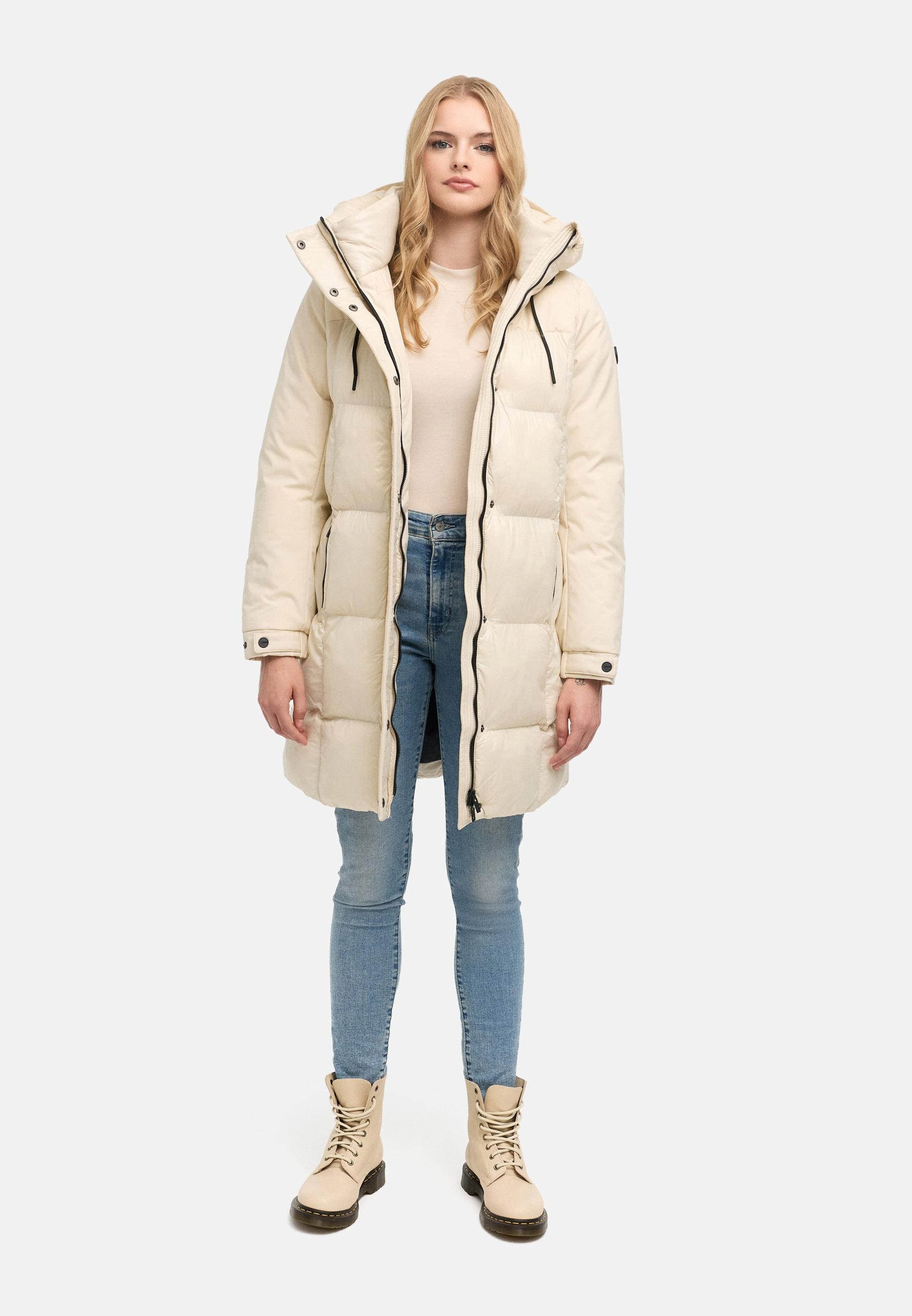 Navahoo Steppmantel »Mandelkuss 14« Gesteppter Mantel mit Taillengürtel