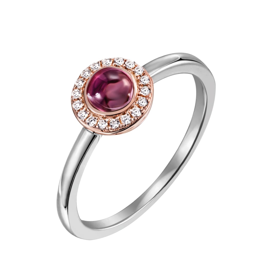 Firetti Fingerring »Schmuck Geschenk Silber 925 Silberring rhodiniert, tlw. vergoldet«