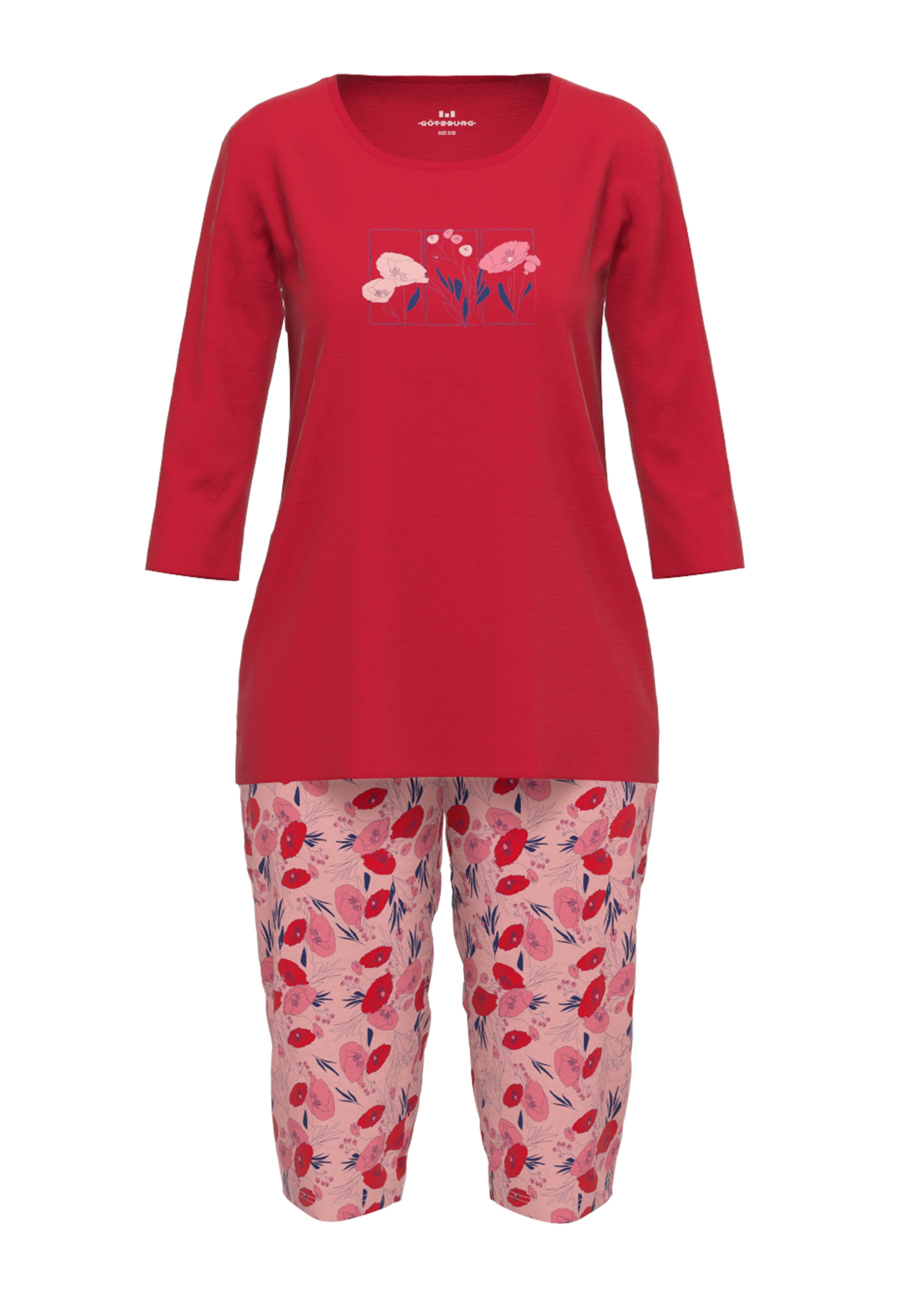 GÖTZBURG Pyjama, ein echter Hingucker mit verspieltem Print und passender Hose