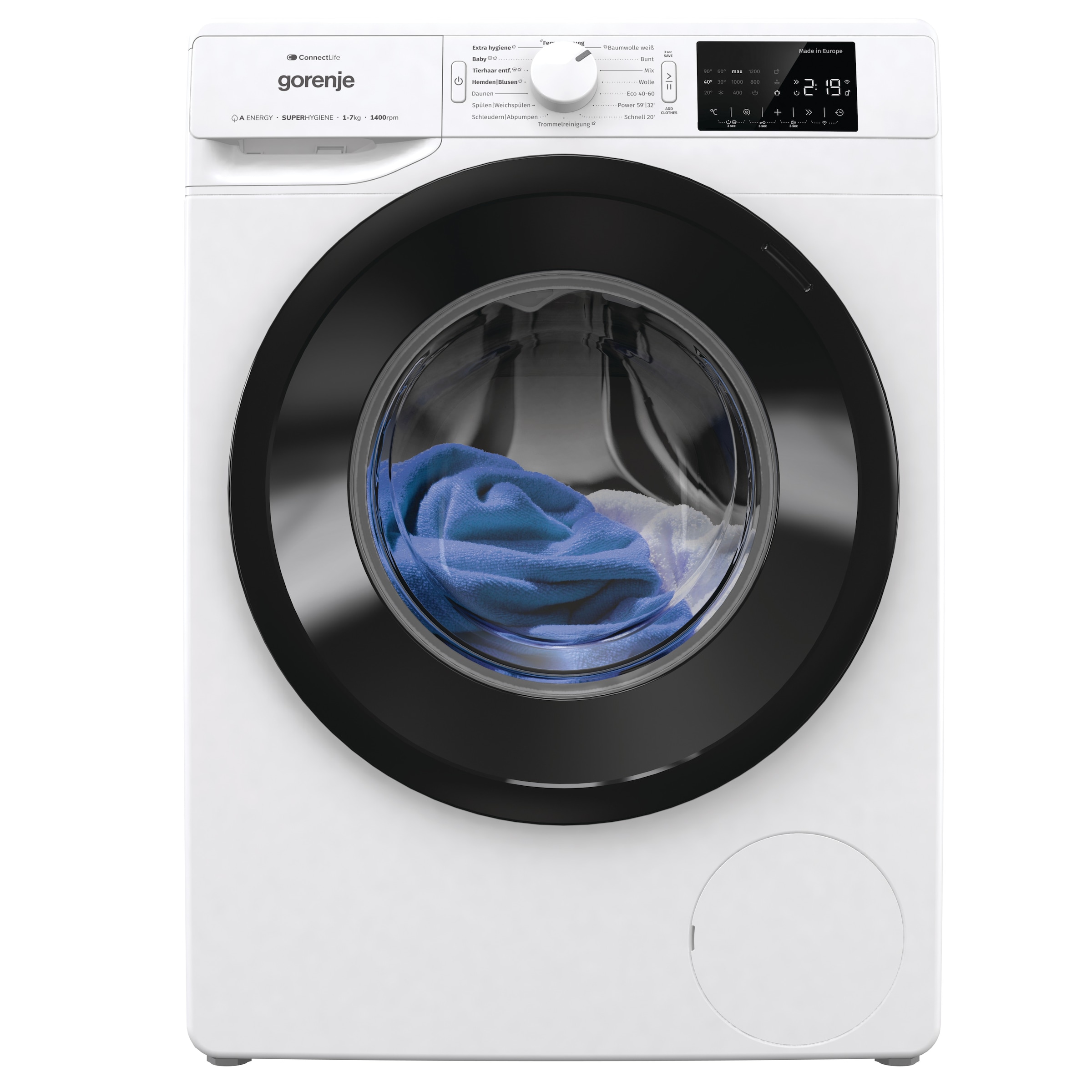 GORENJE Waschmaschine »Wave PNEI74SA1DTS«, 7 kg, 1400 U/min, RealSlim 46,50cm