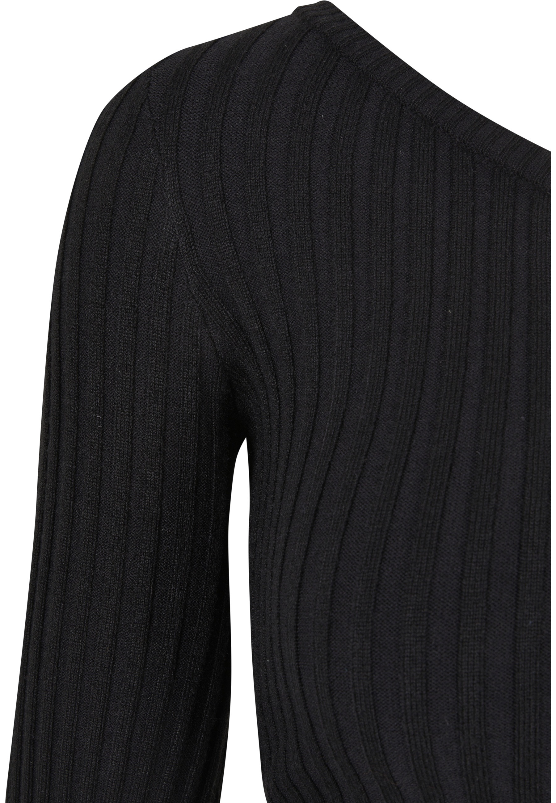 URBAN CLASSICS Sweater »Urban Classics Damen Ladies Short Rib Knit One Sleeve Sweater«, 1
