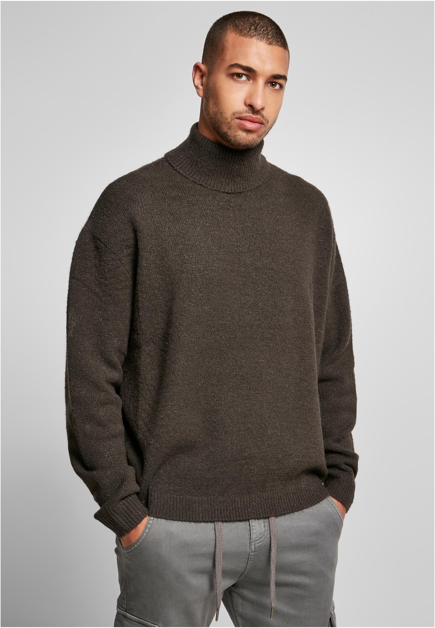 URBAN CLASSICS Kapuzenpullover »Herren Oversized Roll Neck Sweater«, (1 tlg.)  ▷ für | BAUR | Sweatshirts