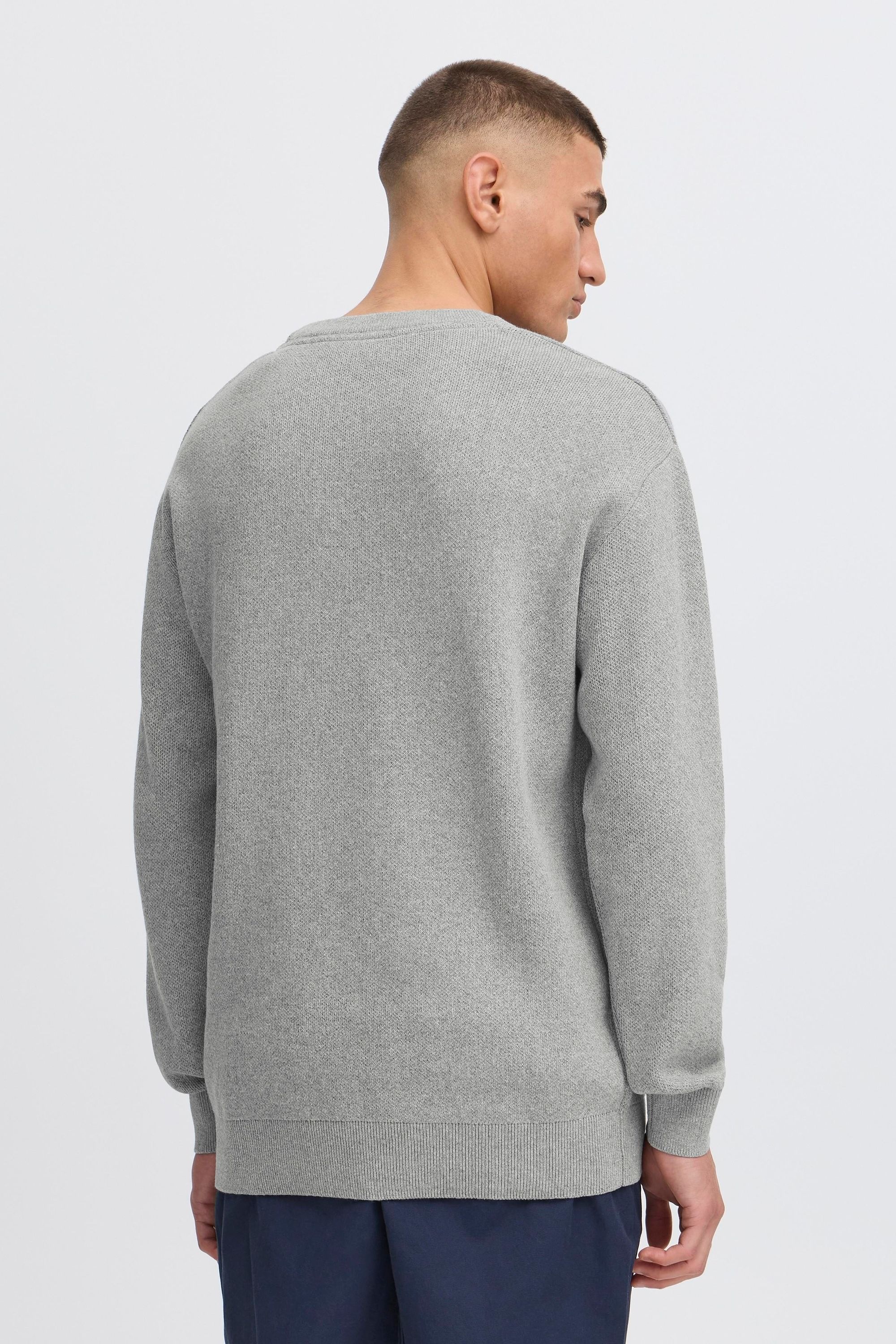!solid SDFinnetado Knit Fleece Pullover Men Size S Gray 3