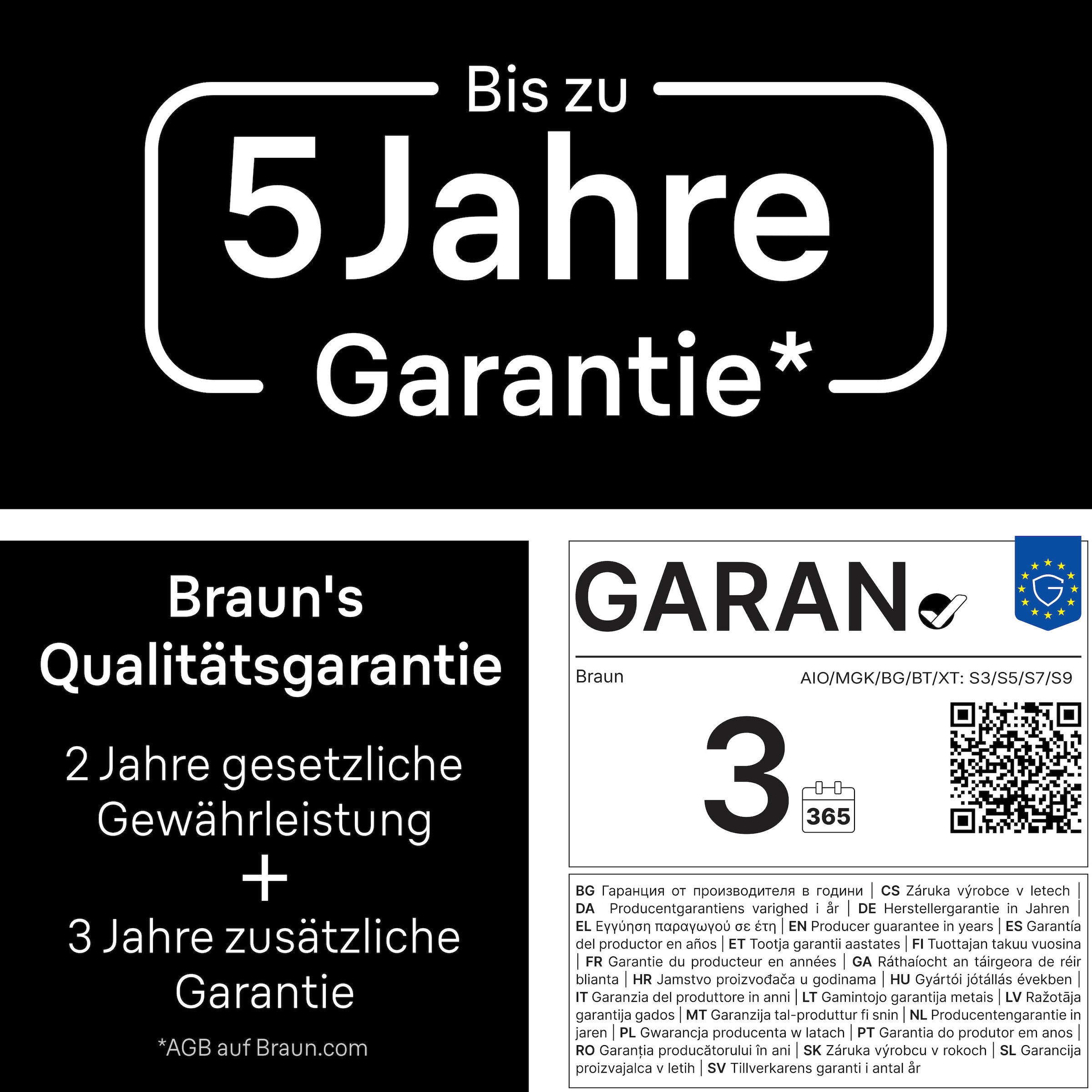 Braun Haarschneider »All-in-One Series 3, 8in1 Pflegeset« ultrascharfe Klinge, 14 Längeneinstellungen, 50 Min Akkulaufzeit
