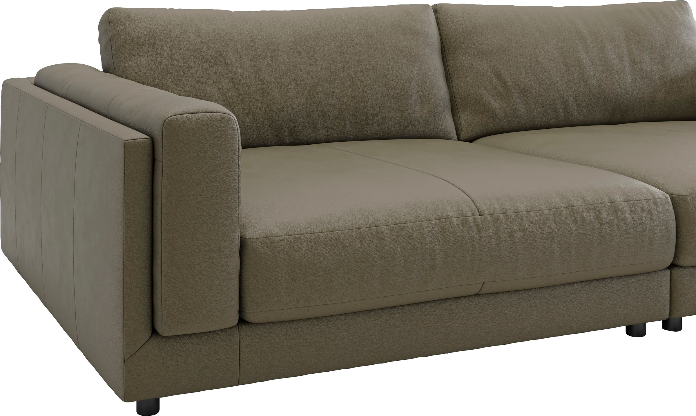 3C Candy Big-Sofa »Karalis mit extra großer Sitztiefe, elegantes Mega Sofa zum Relaxen,«, auch in Cord- oder Leder-Bezug, lose Kissen, loungige Bequemlichkeit