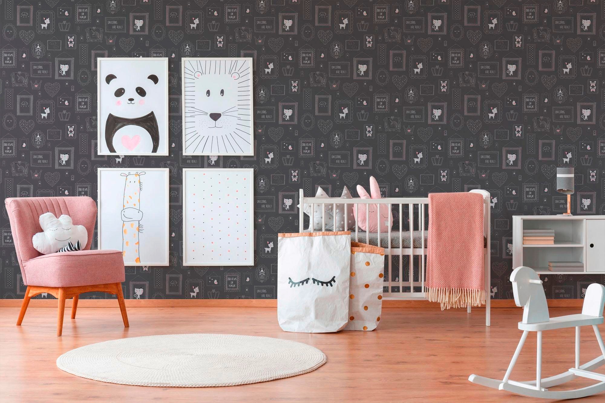 living walls Vliestapete »Boys & Girls«, Strukturmuster-gemustert-Motiv, Modern Tapete Kinder Tapeten Wohnzimmer Schlafzimmer Küche osa Design
