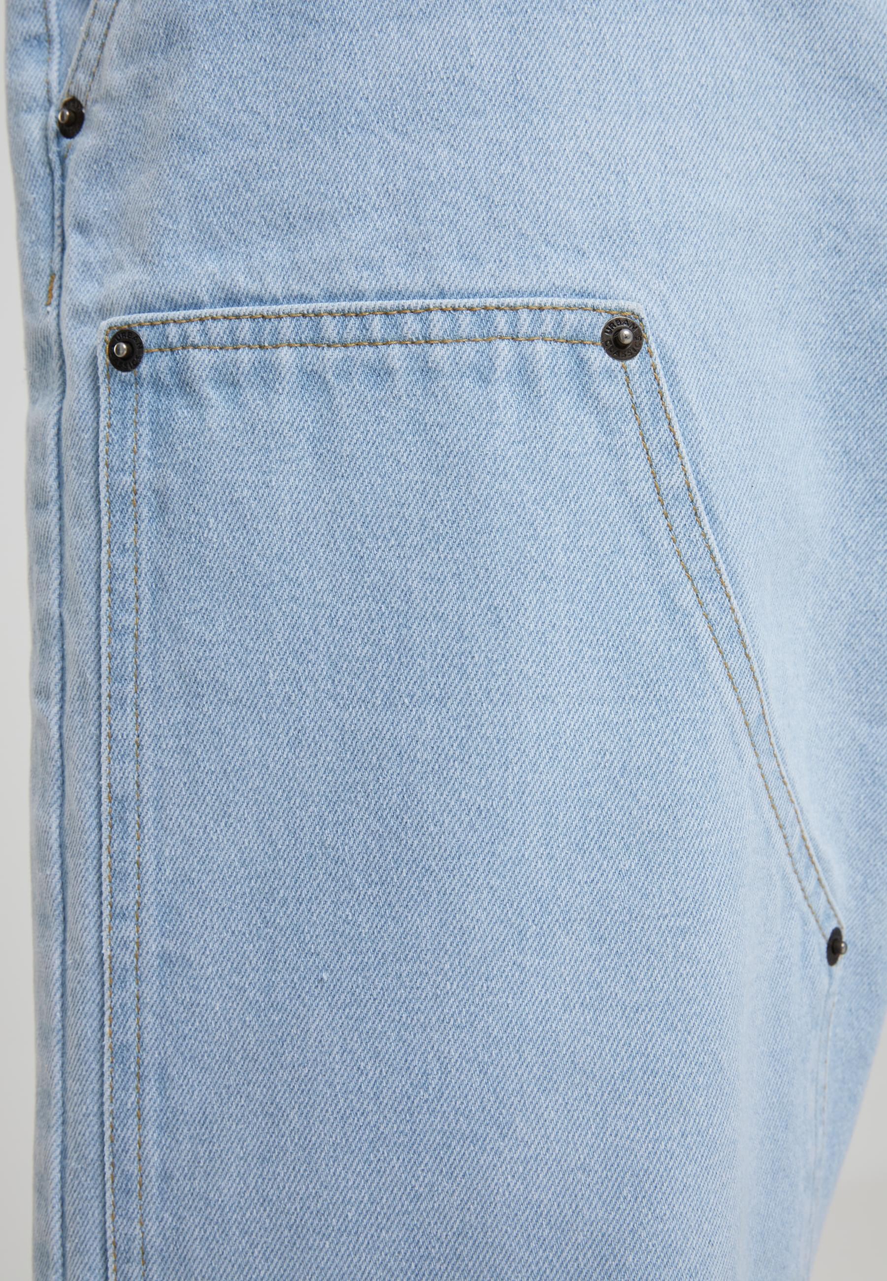 URBAN CLASSICS Shorts »Urban Classics Open Edge Two Knee Denim Shorts«, (1 tlg.)