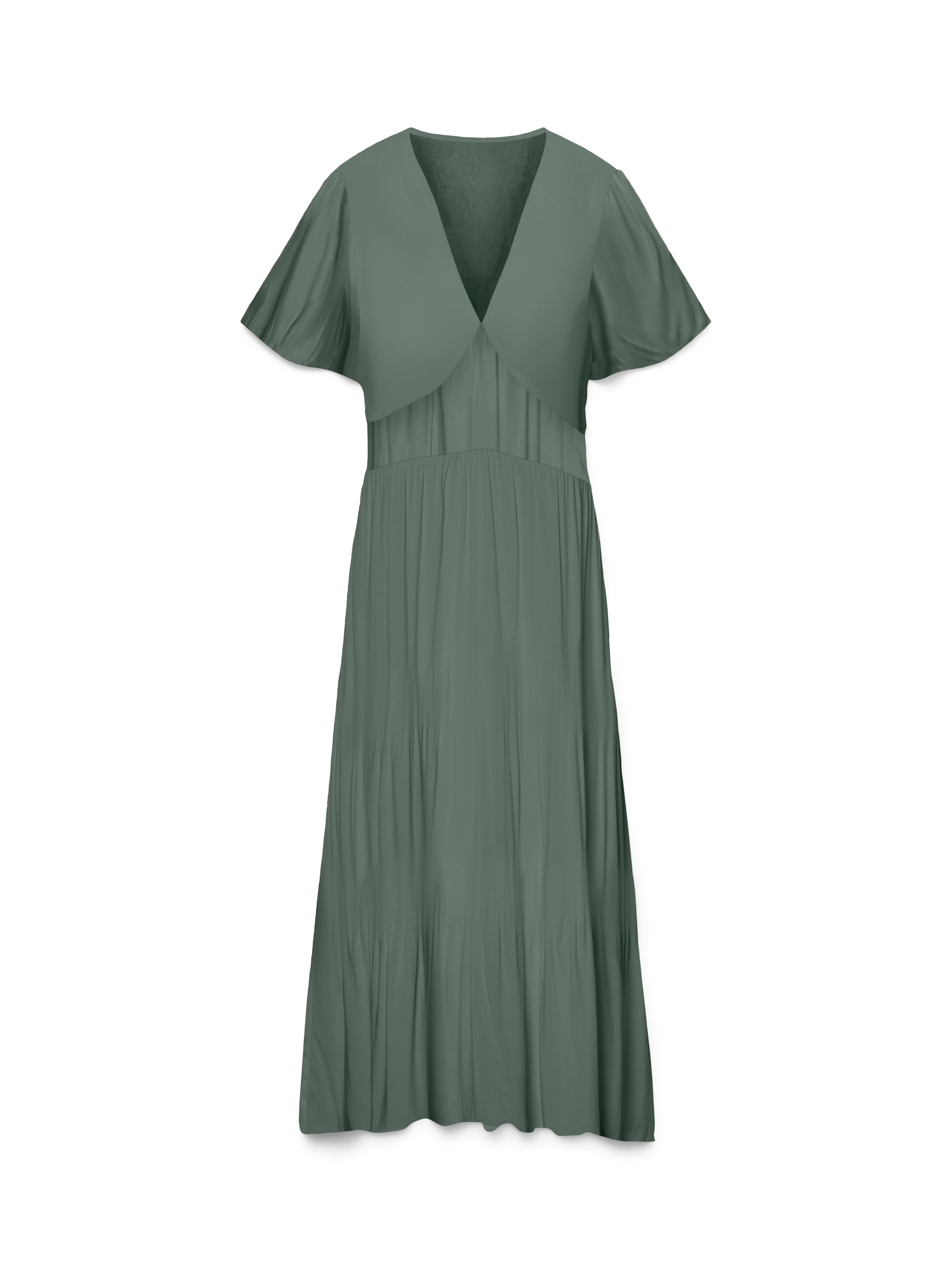 Vero Moda Sommerkleid "VMMENNY SS 7/8 V-NECK DRESS WVN GA" Viskose günstig online kaufen