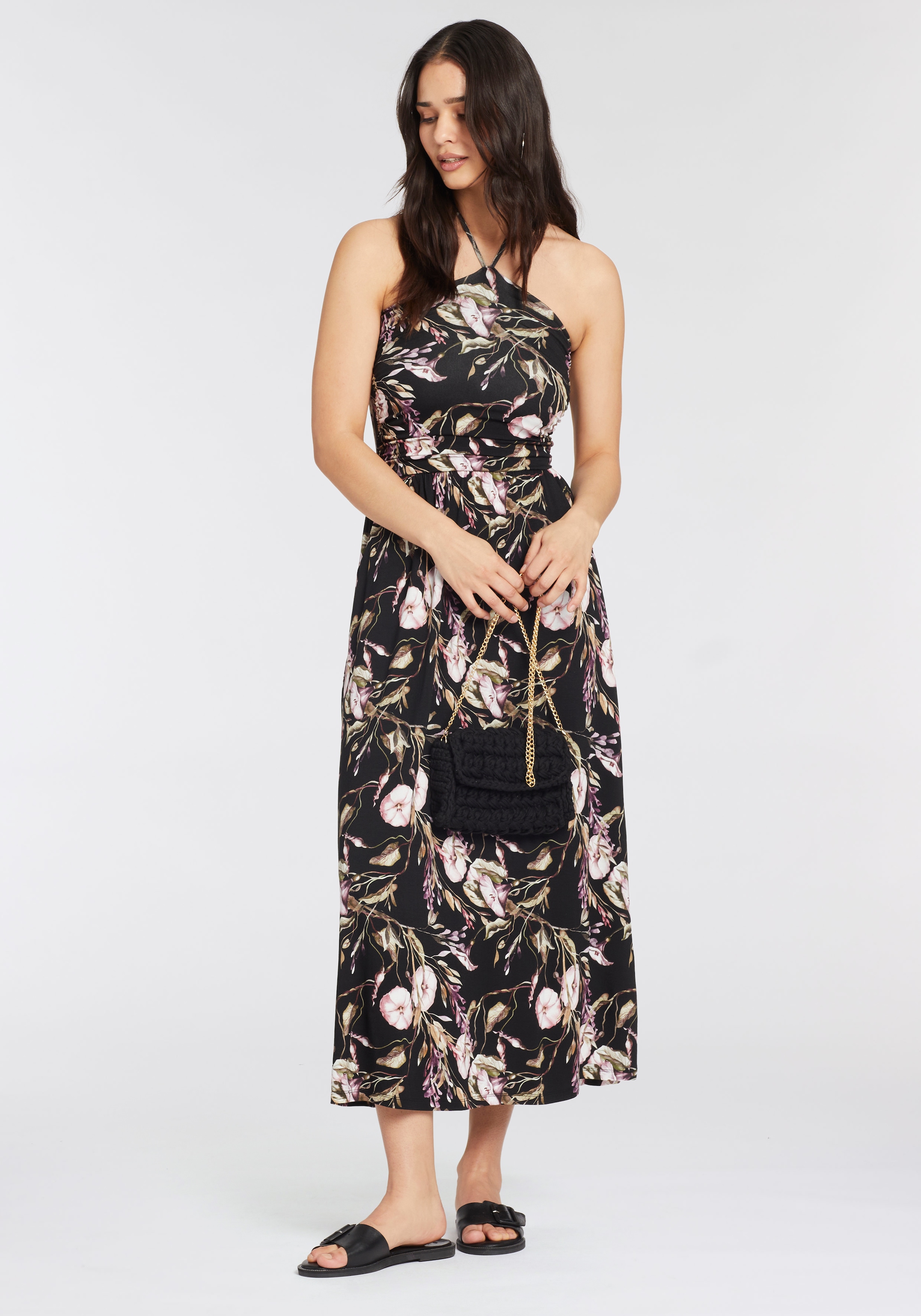 Laura Scott Maxikleid, mit femininen Allover-Print - NEUE KOLLEKTION