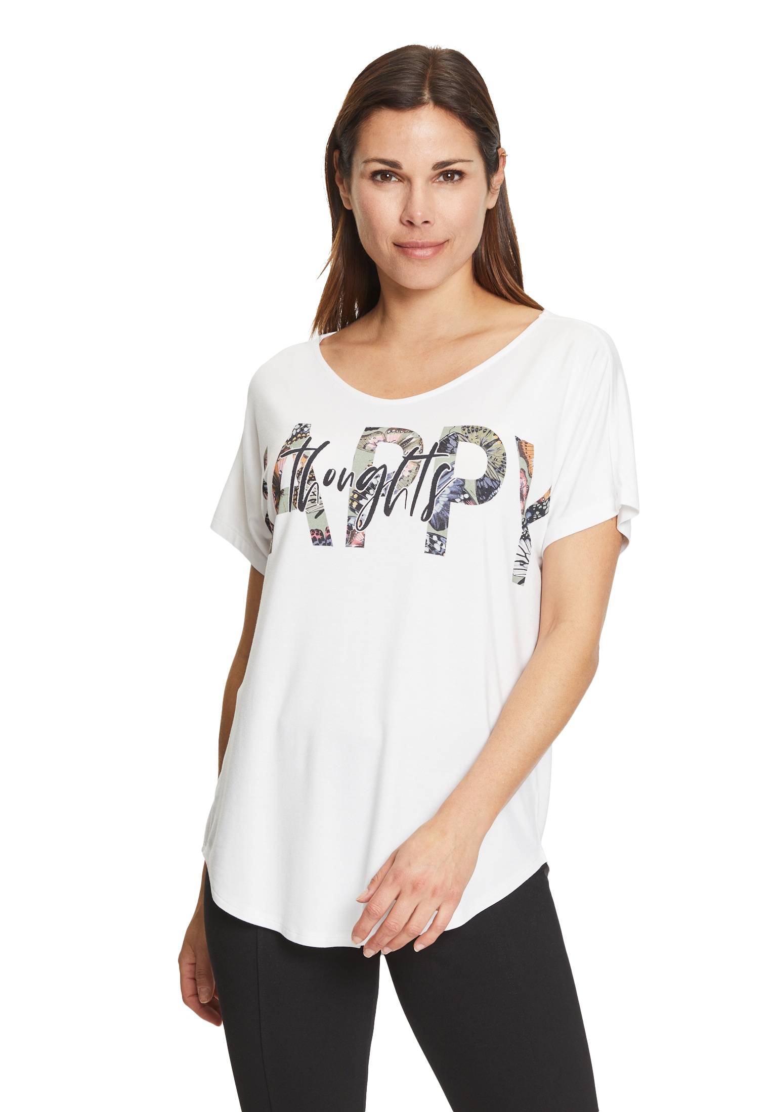 Betty Barclay Kurzarmshirt "Betty Barclay Oversize-Shirt mit V-Ausschnitt", günstig online kaufen