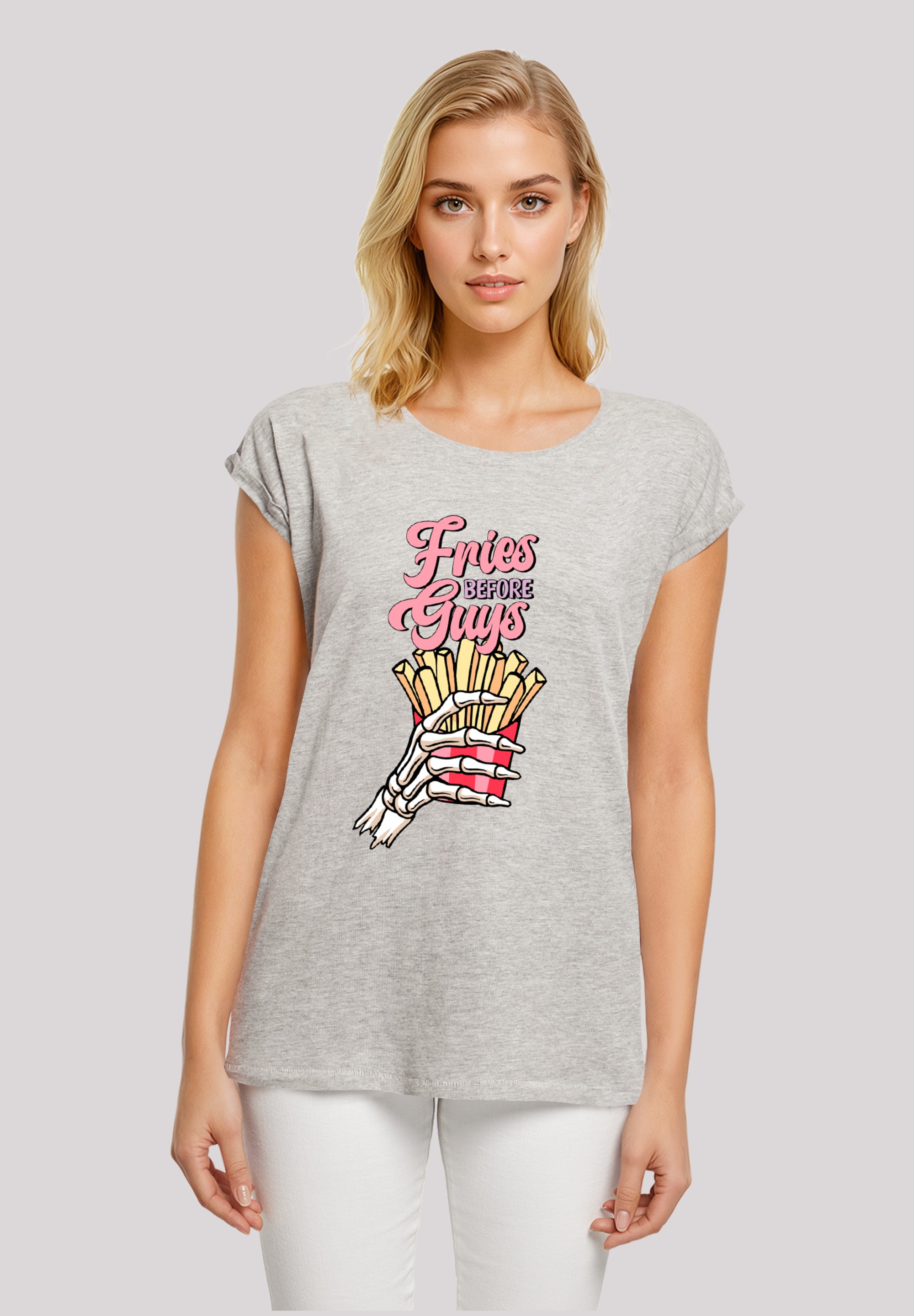F4NT4STIC T-Shirt "Anti Valentinstag Fries", Premium Qualität günstig online kaufen