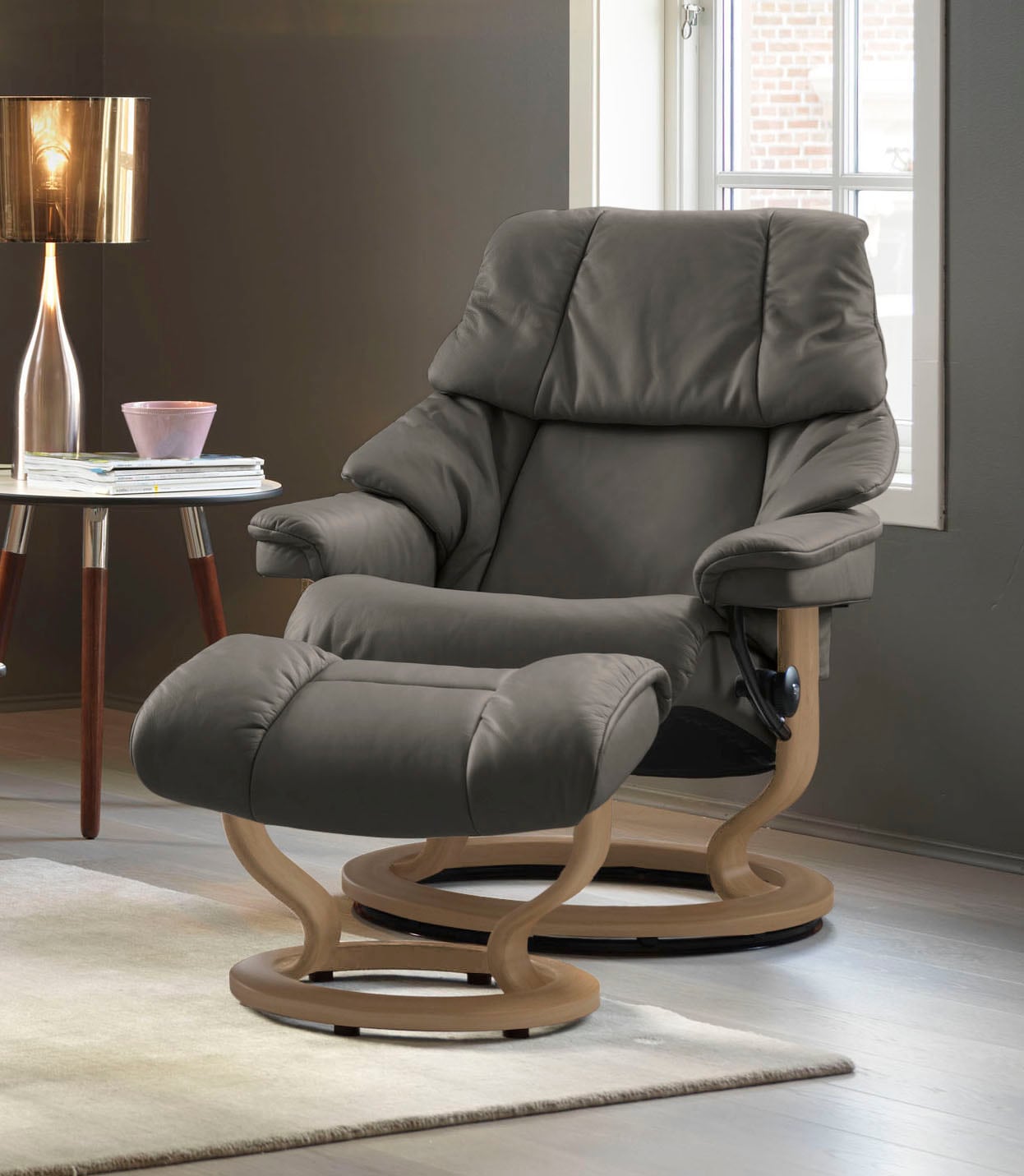 Stressless Relaxsessel "Reno" Set, Relaxsessel mit Hocker, mit Hocker, mit günstig online kaufen