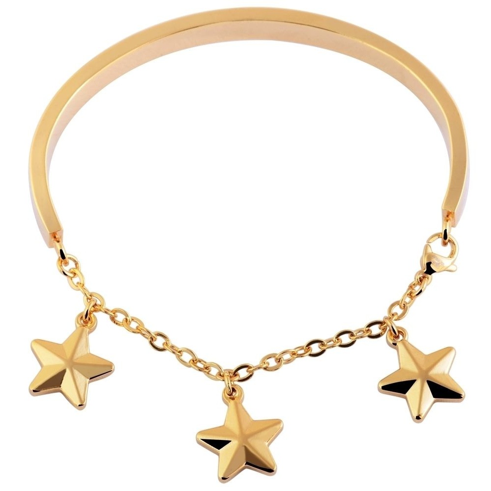 ADELIA ́S Damen Armreif "Armband – Armreif aus Edelstahl Ø 5,6 cm cm", 5,6cm, Edelstahl, gold, Edelstahl, Armbänder, Perfekt als Geschenk zum