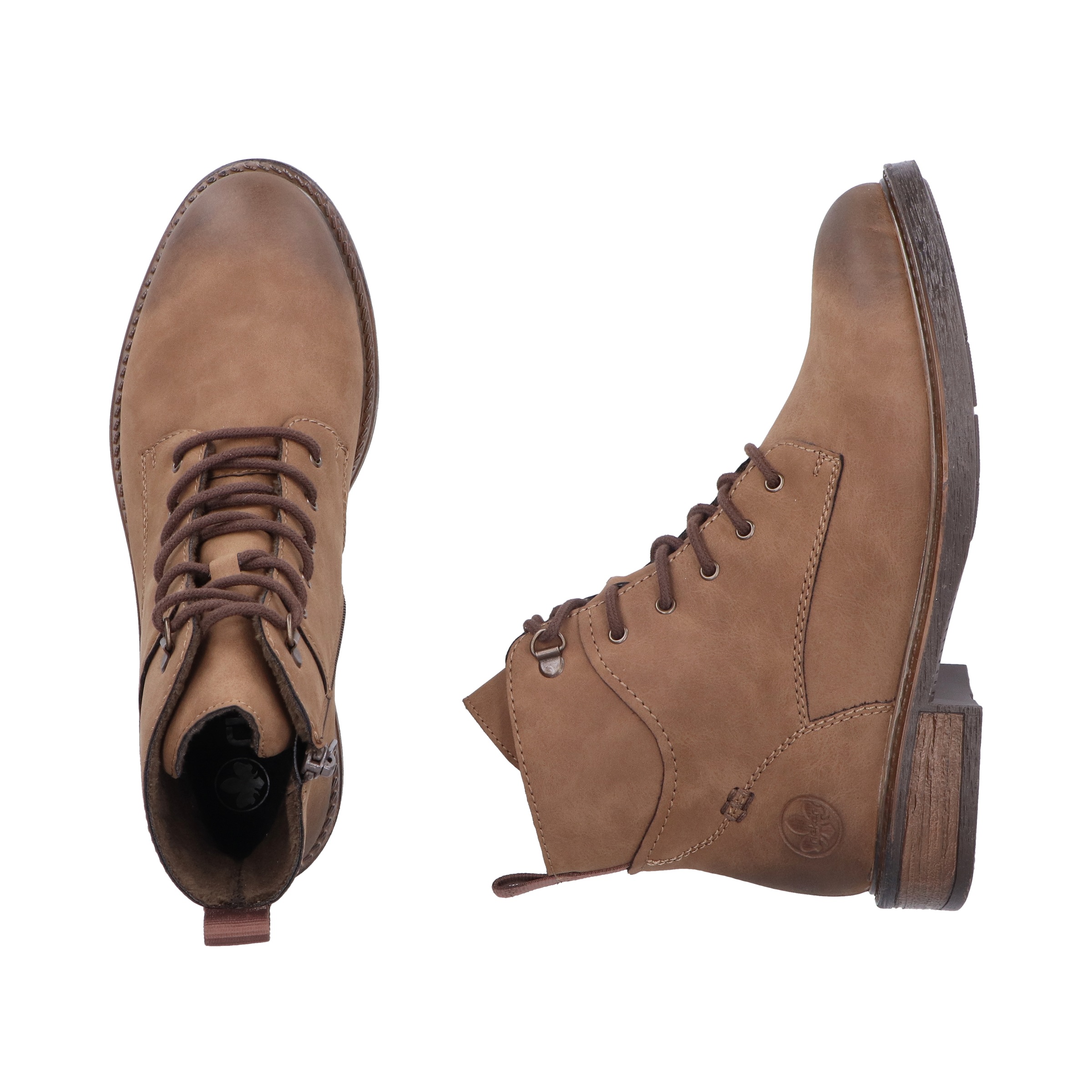 Rieker Schnürstiefelette, Schnürboots, Casual-Boots in aktueller Used-Optik