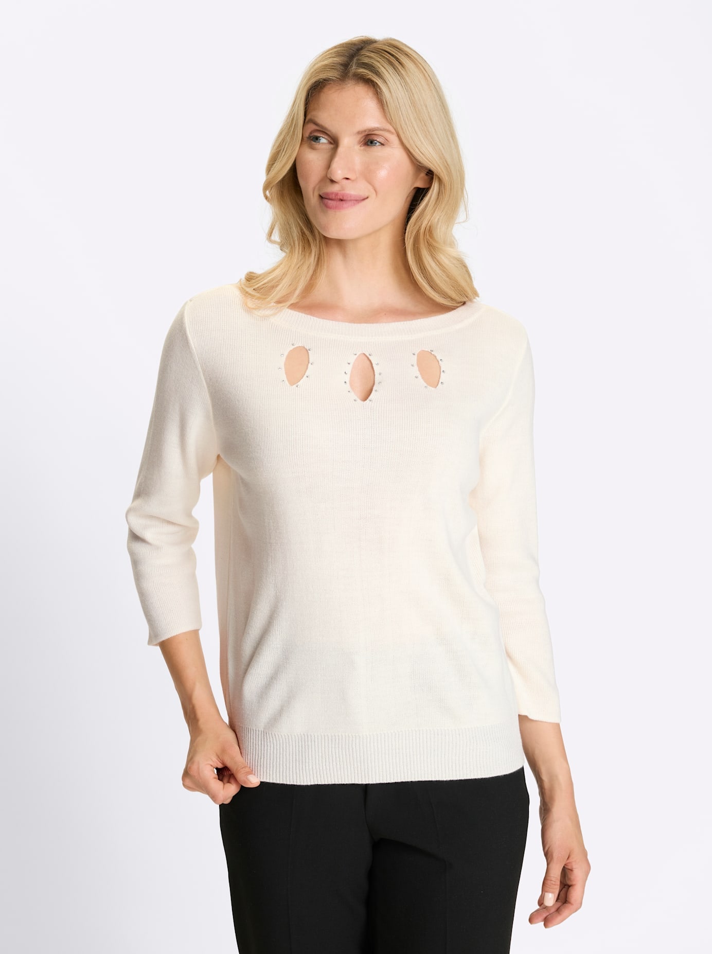 Classic Basics 3/4 Arm-Pullover "3/4-Arm-Pullover" günstig online kaufen