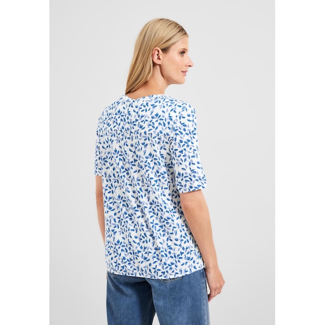 T-Shirt, BAUR bestellen Elastiksaum mit | online Cecil