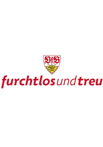 Wandtattoo »Fußball VfB Stuttgart Logo«, selbstklebend, entfernbar