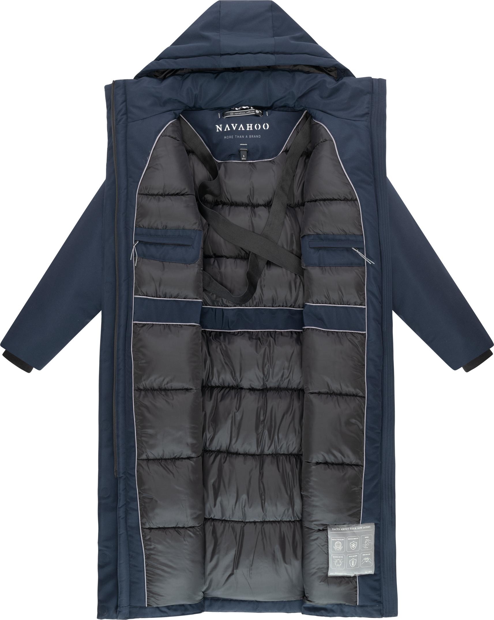 Navahoo Wintermantel »Schneewächter 14«, warmer Winter Kurzmantel