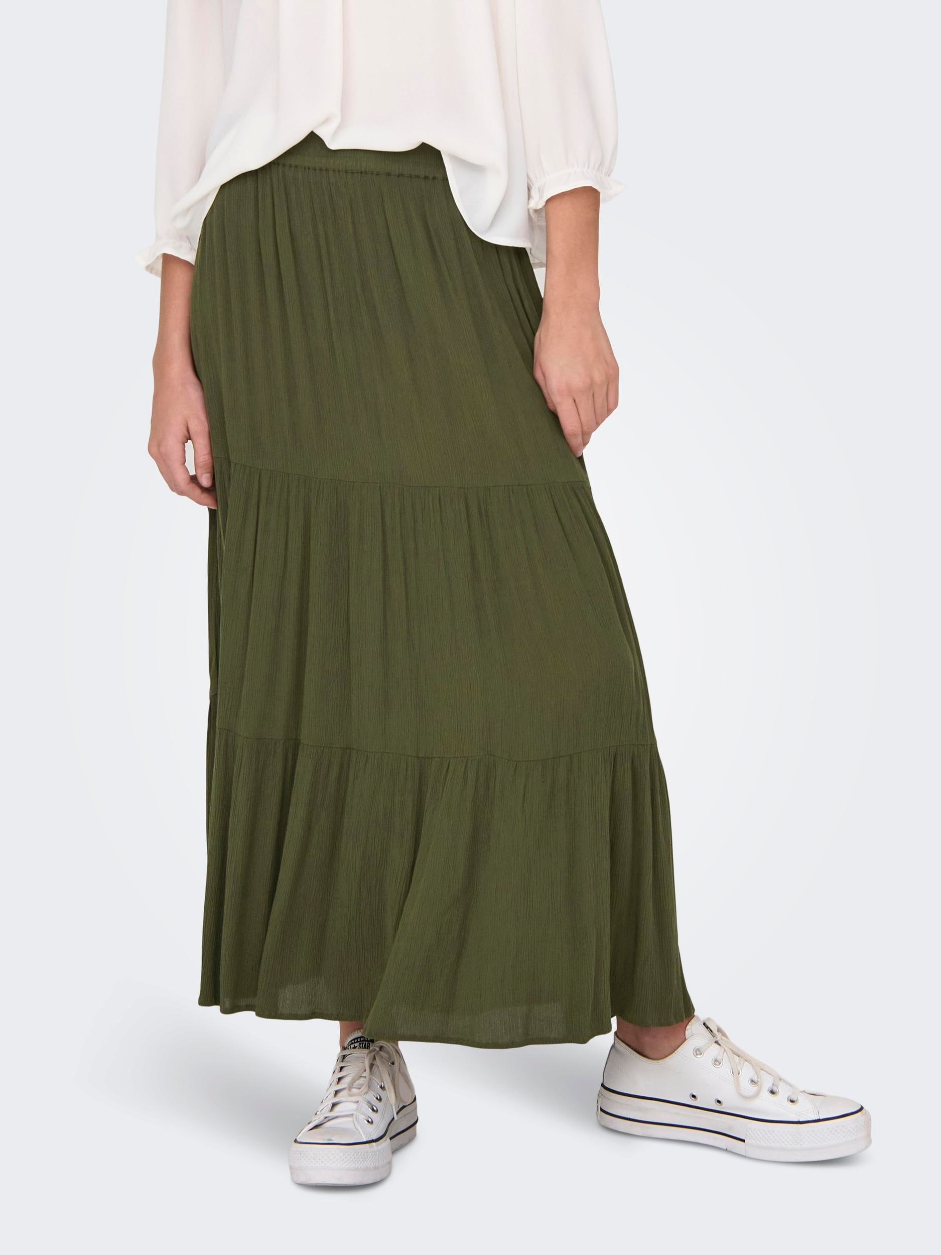 ONLY Maxirock "ONLMIKKA LIFE LONG SKIRT WVN NOOS" Viskose günstig online kaufen