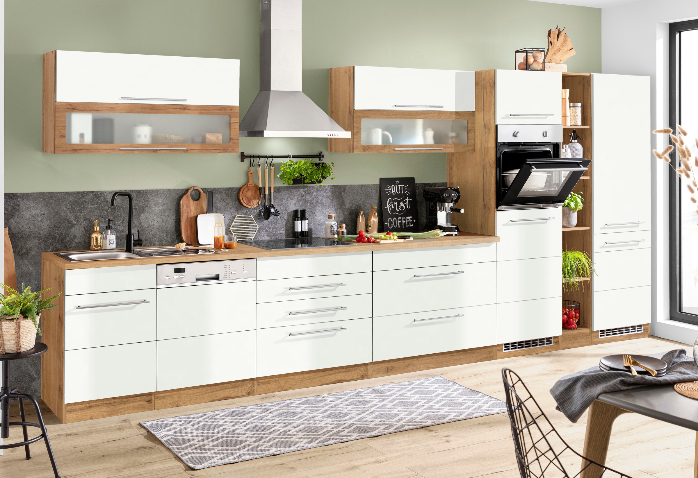 KOCHSTATION Küchenzeile "KS-Wien" Breite 440 cm, wahlweise mit E-Geräten un günstig online kaufen
