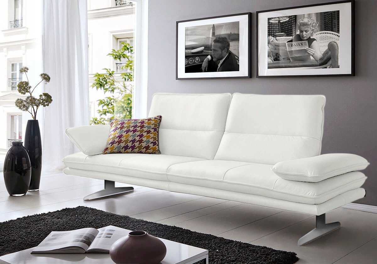 W.SCHILLIG 2,5-Sitzer »broadway Designsofa mit hohem Sitzkomfort«, Sitztiefenverstellung, Kopfteil- & Seitenteilverstellung, Breite 236cm