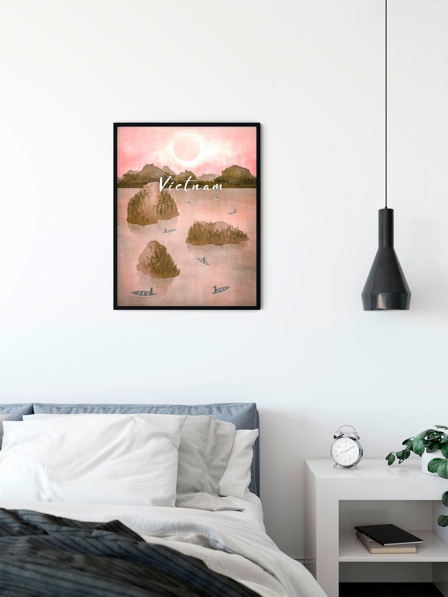 Komar Bild "Vintage Travel Vietnam" Natur 1 Stk. tlg. Wandbild zur Dekorati günstig online kaufen