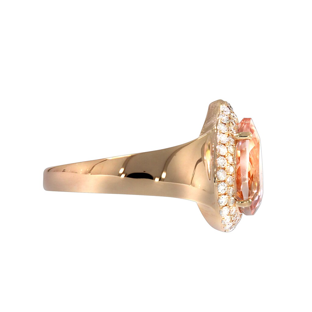 Creazione Bijoux Fingerring »750/- Roségold mit Morganit und Diamanten«