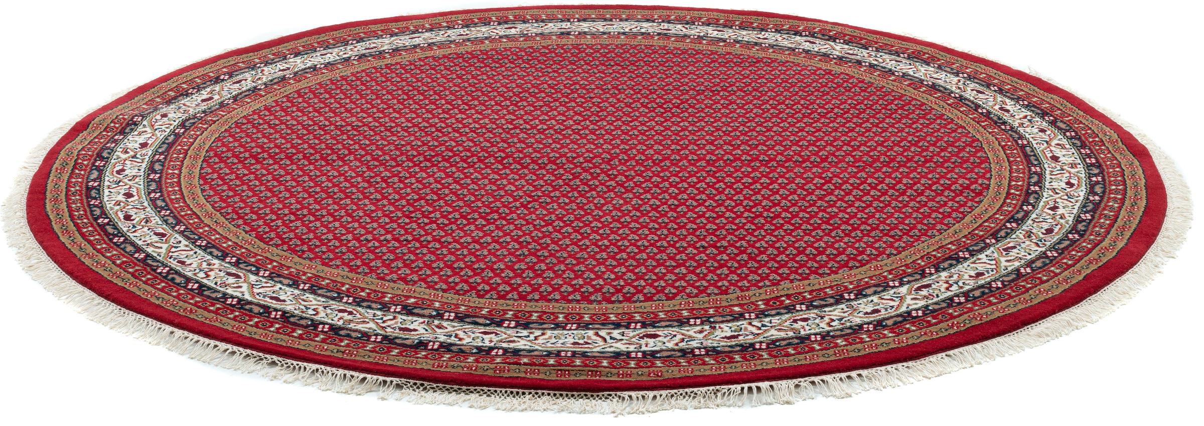 OTTO home Orientteppich "Levin" rund 12 mm Höhe handgeknüpft, mit Fransen, günstig online kaufen