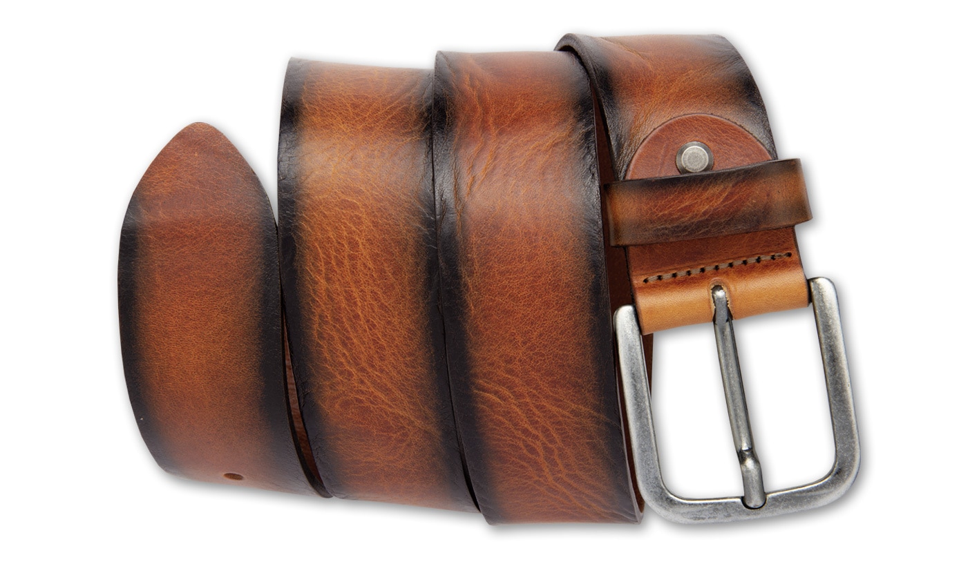 BERND GÖTZ Ledergürtel »Ledergürtel mit rustikalem Look und Schattenkanten«